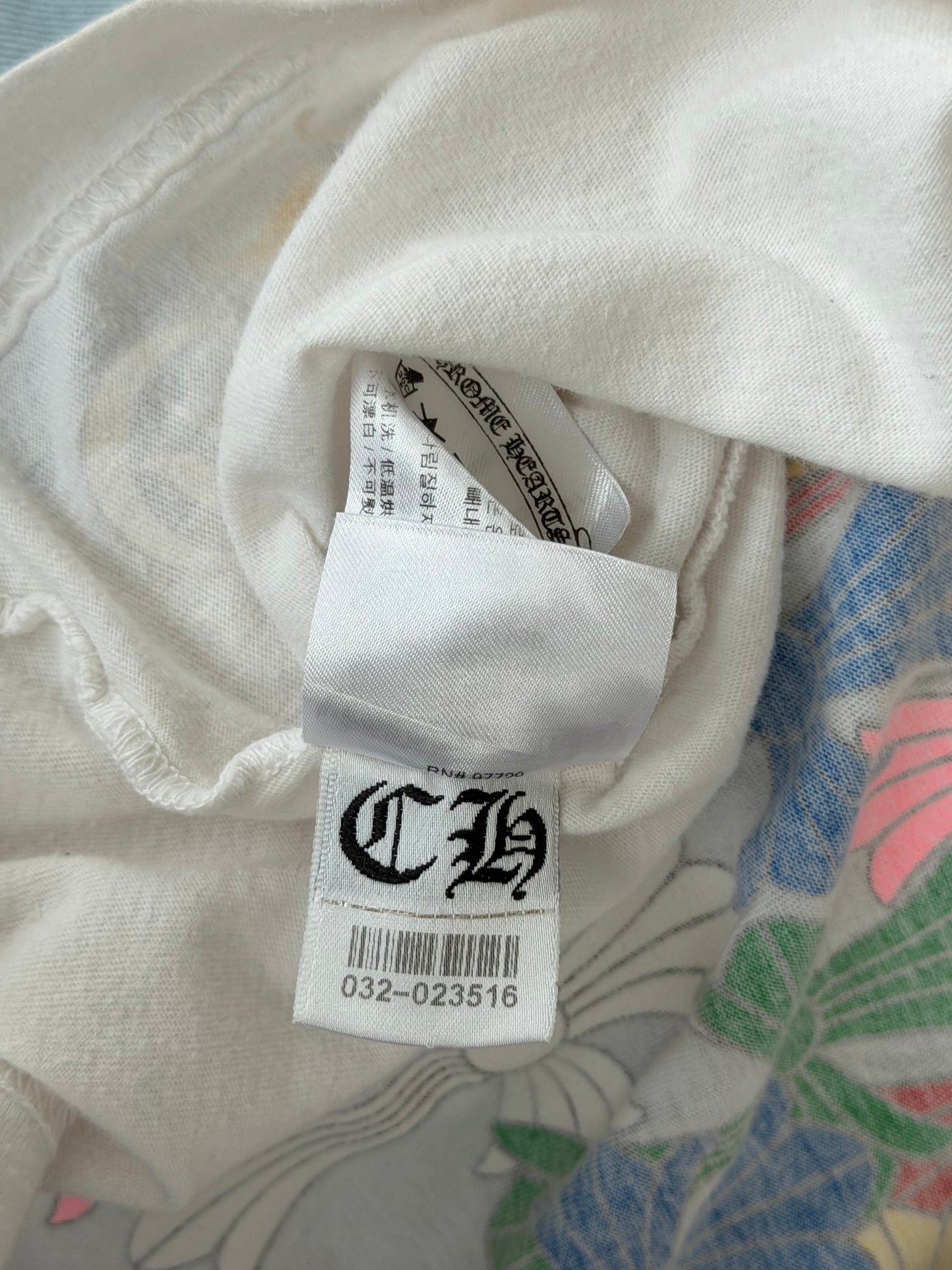 Chrome Hearts White Multicolor Cross T-Shirt