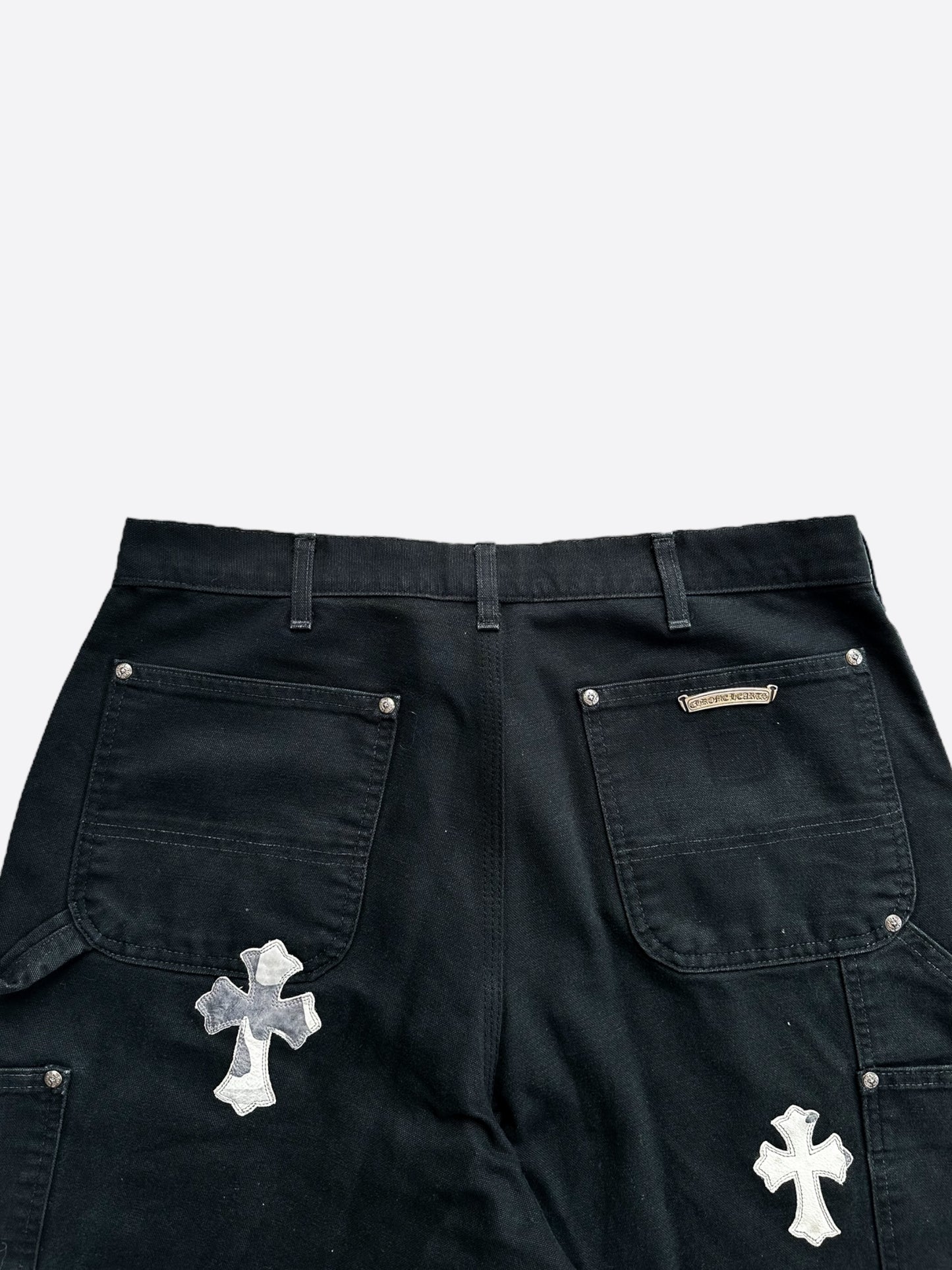 Chrome Hearts Carhartt Black Sex Records Camo Cross Patch Carpenter Pants