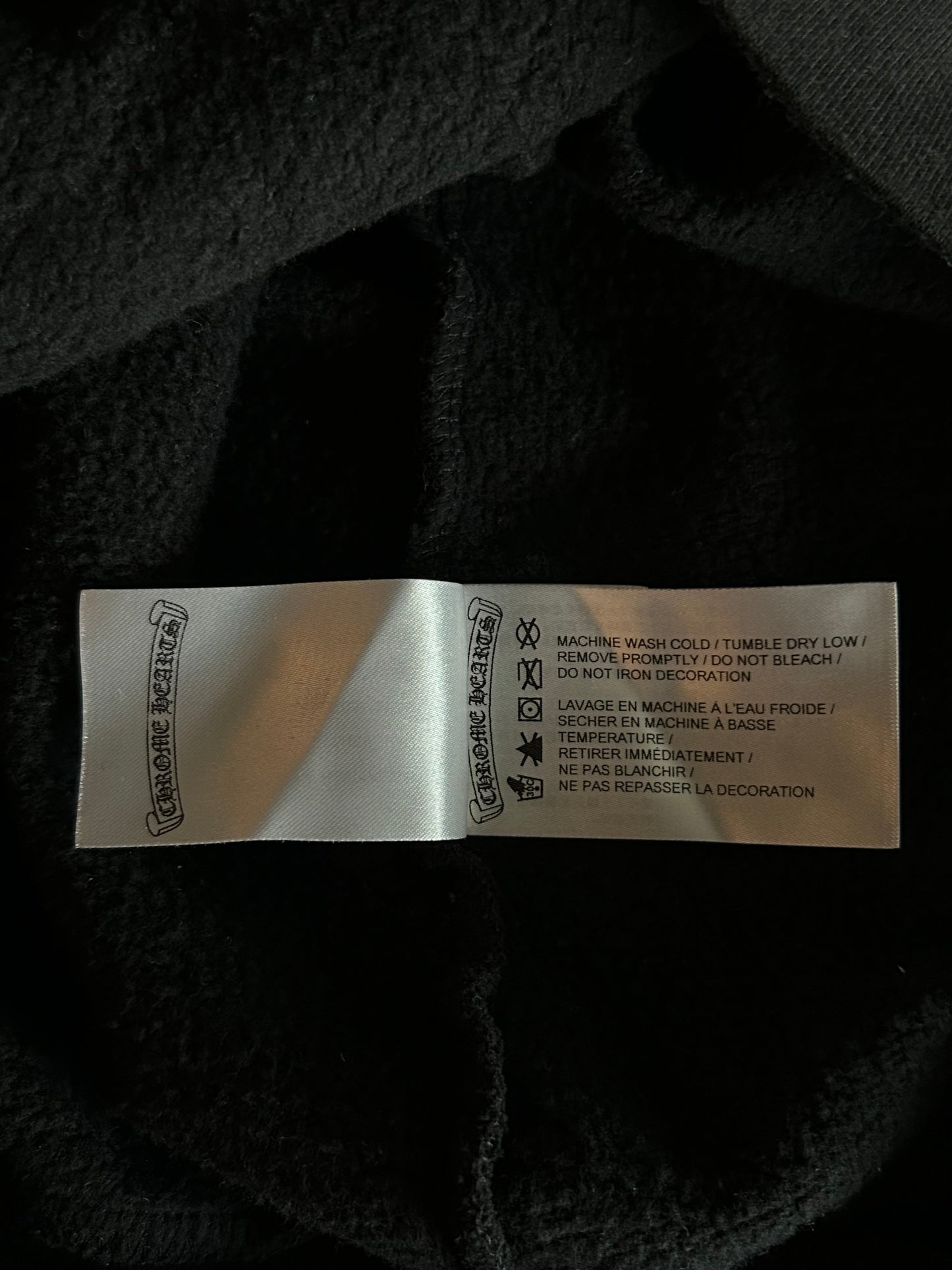 Chrome Hearts Black & White Eyechart Logos Hoodie