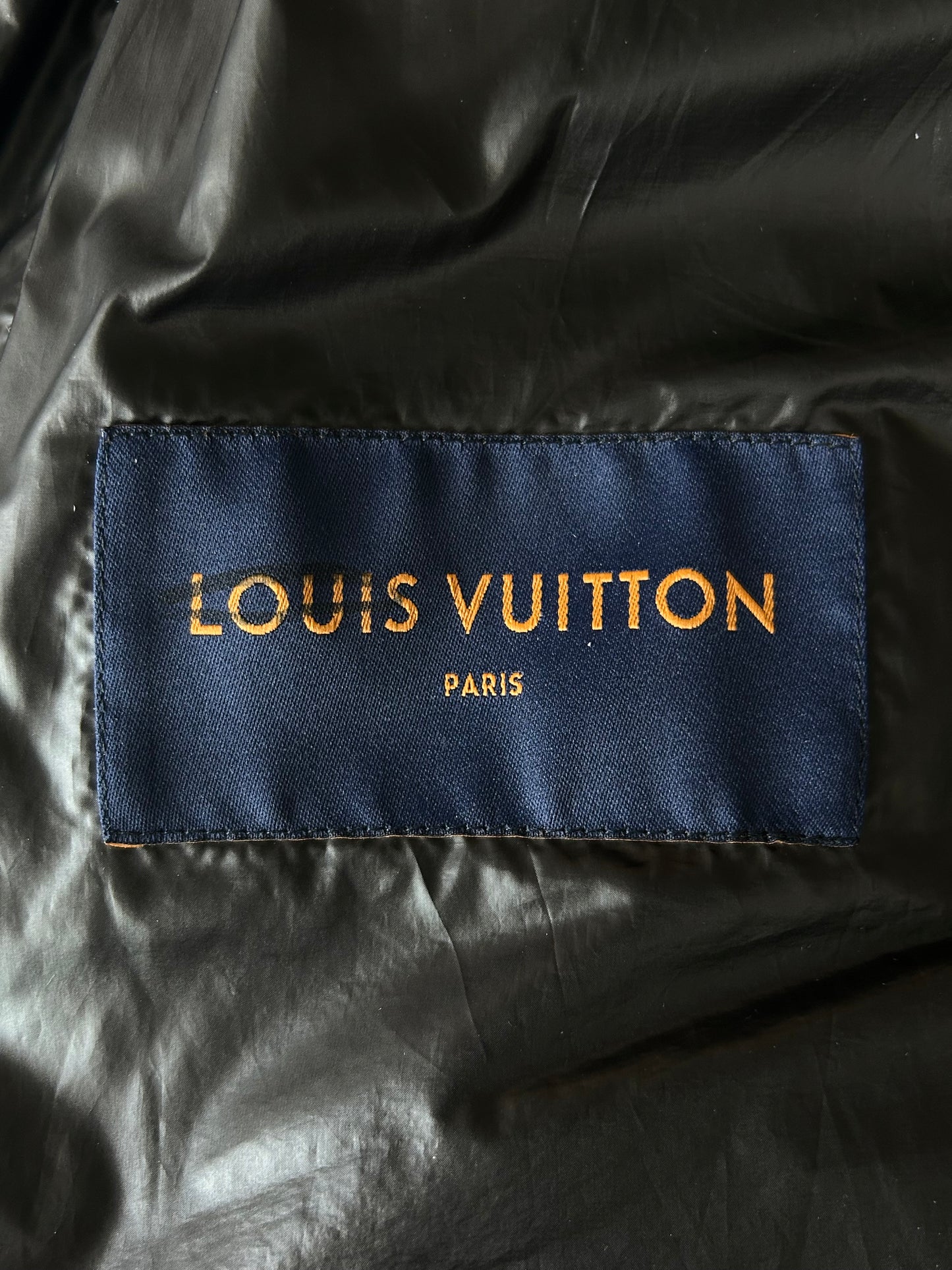Louis Vuitton Black Flower Monogram Puffer Jacket