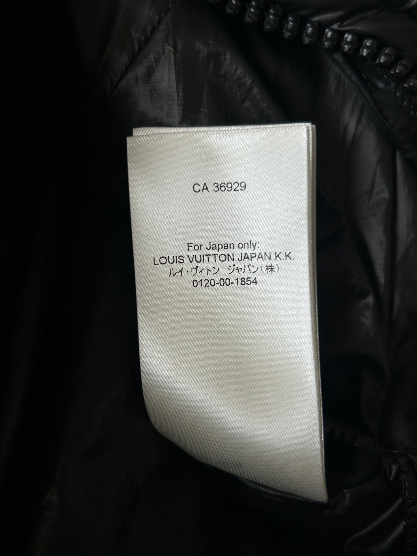 Louis Vuitton Black Flower Monogram Puffer Jacket