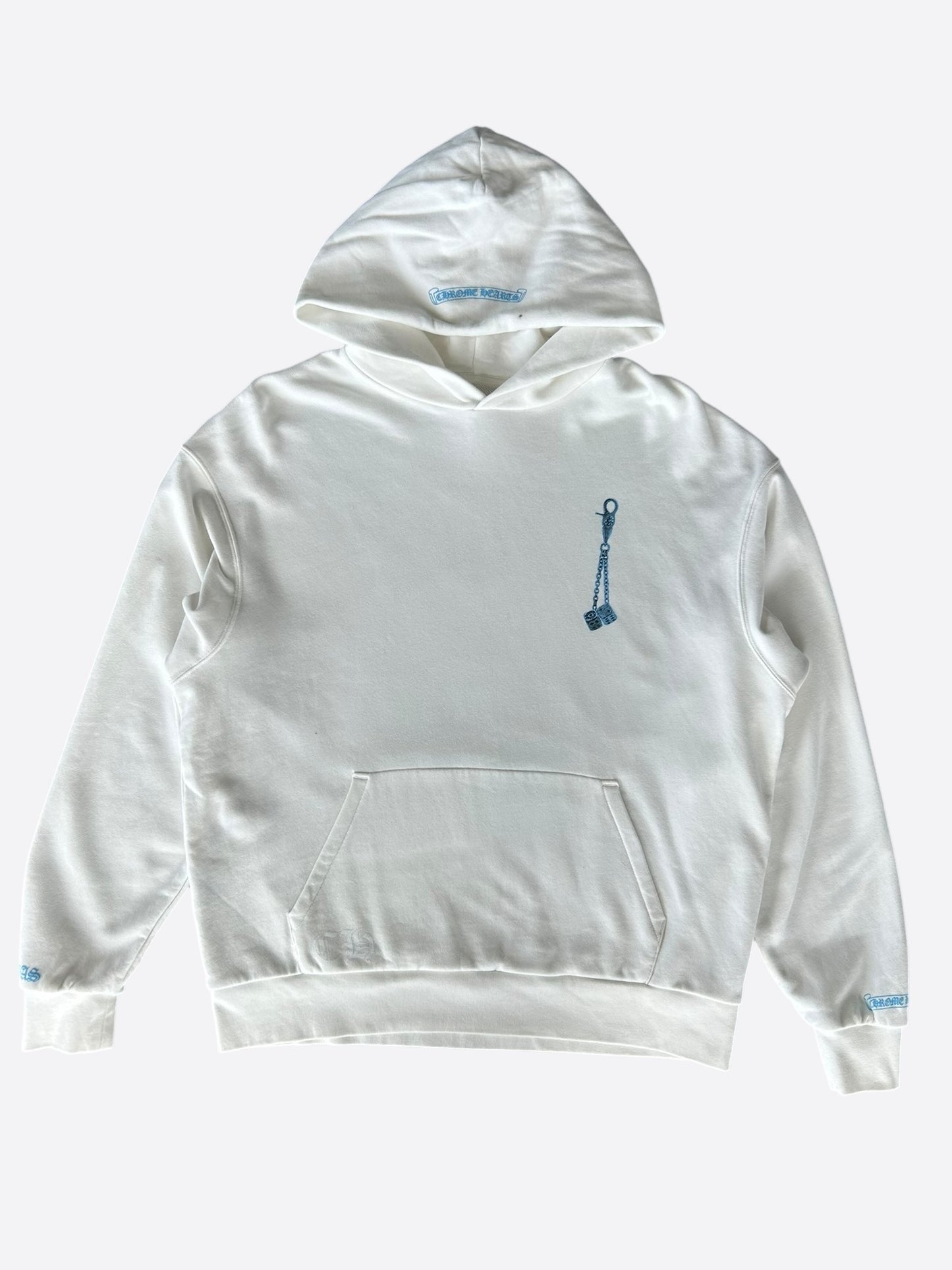 Chrome Hearts White & Blue Las Vegas Dice Hoodie