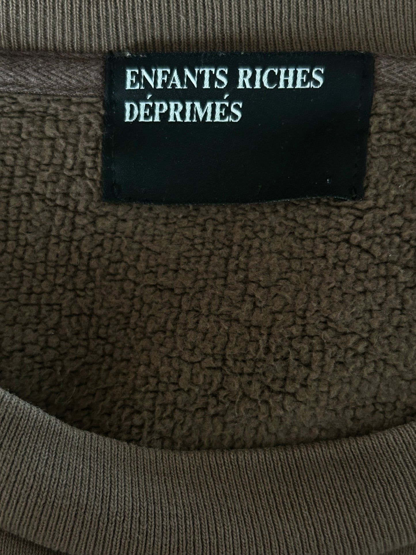Enfants Riches Deprimes Brown & Black Russian Tattoo Split Sweater