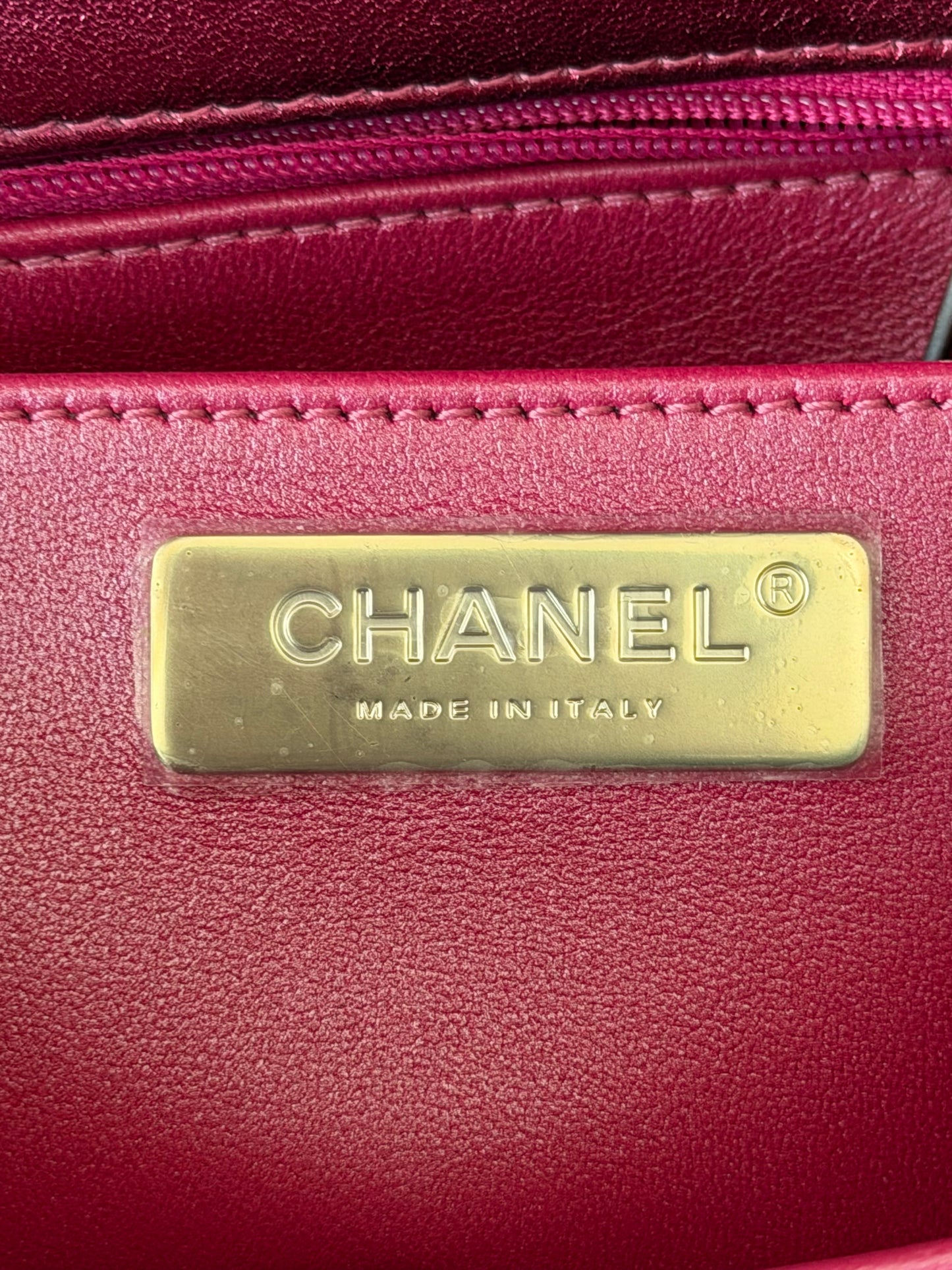 Chanel Pink Mirror Quilted Hollywood Boulevard Backpack