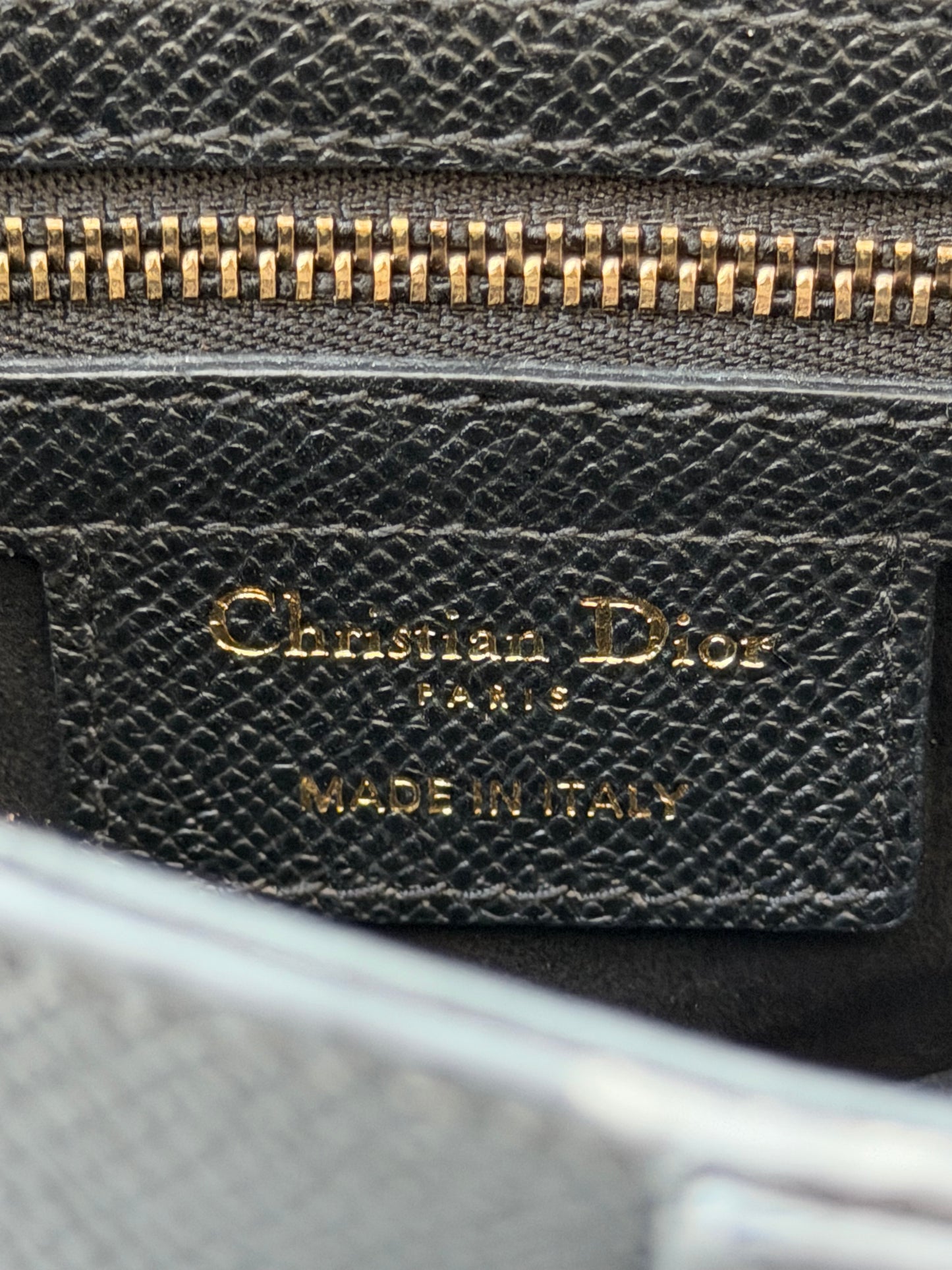 Dior Black Leather Mini Saddle Bag