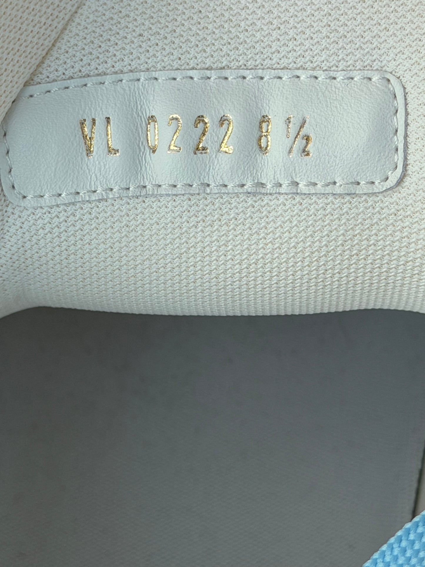 Louis Vuitton Blue & White Monogram Trainers