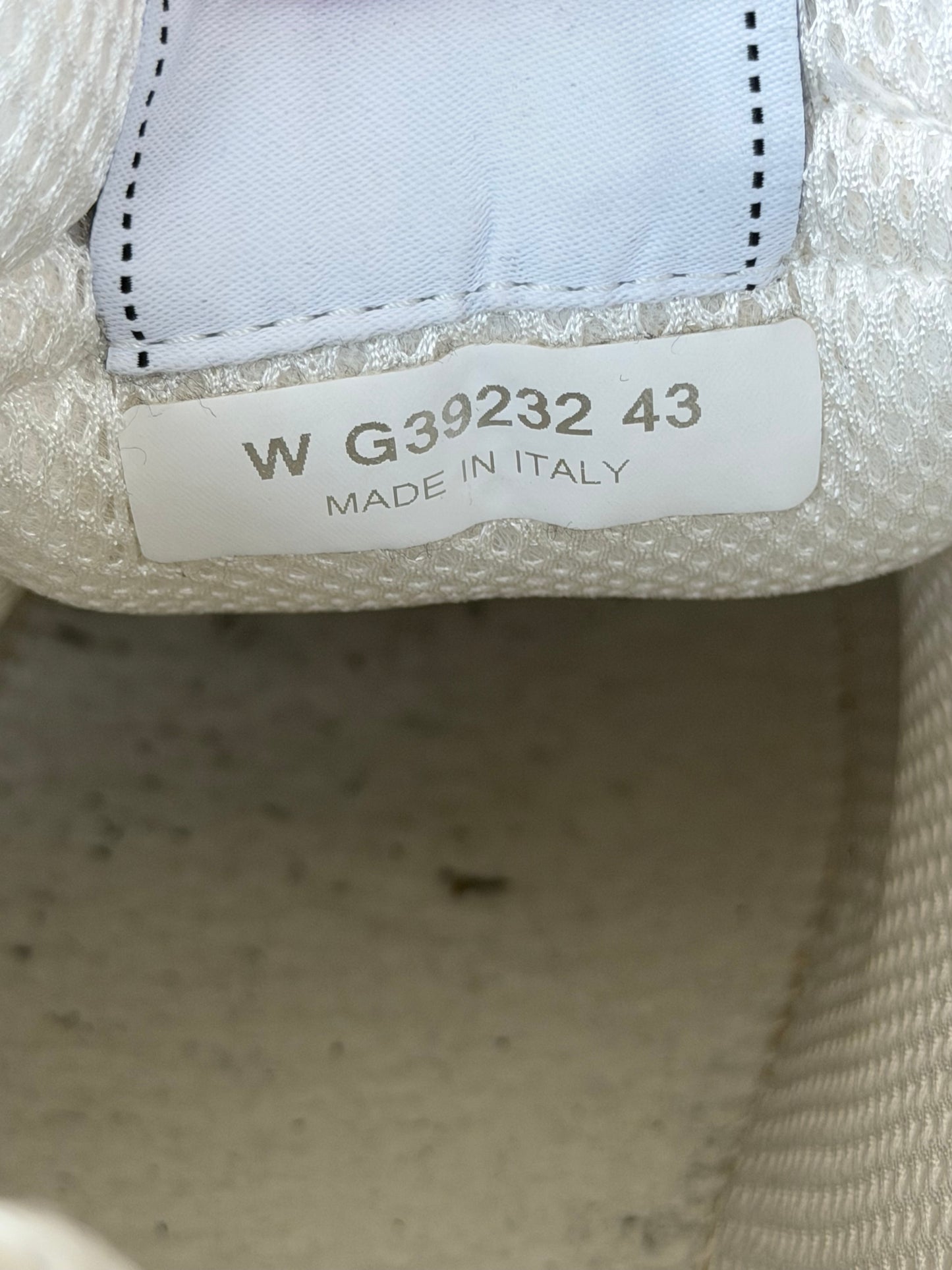 Chanel White & Black Embossed CC Logo Sneakers
