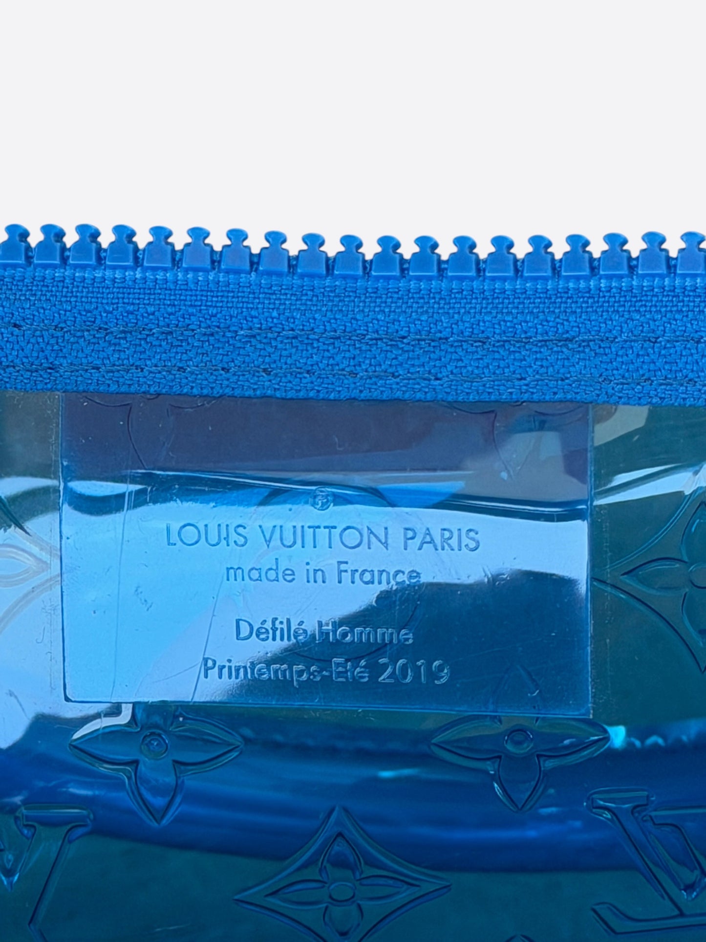 Louis Vuitton Blue Monogram Transparent Keepall 50