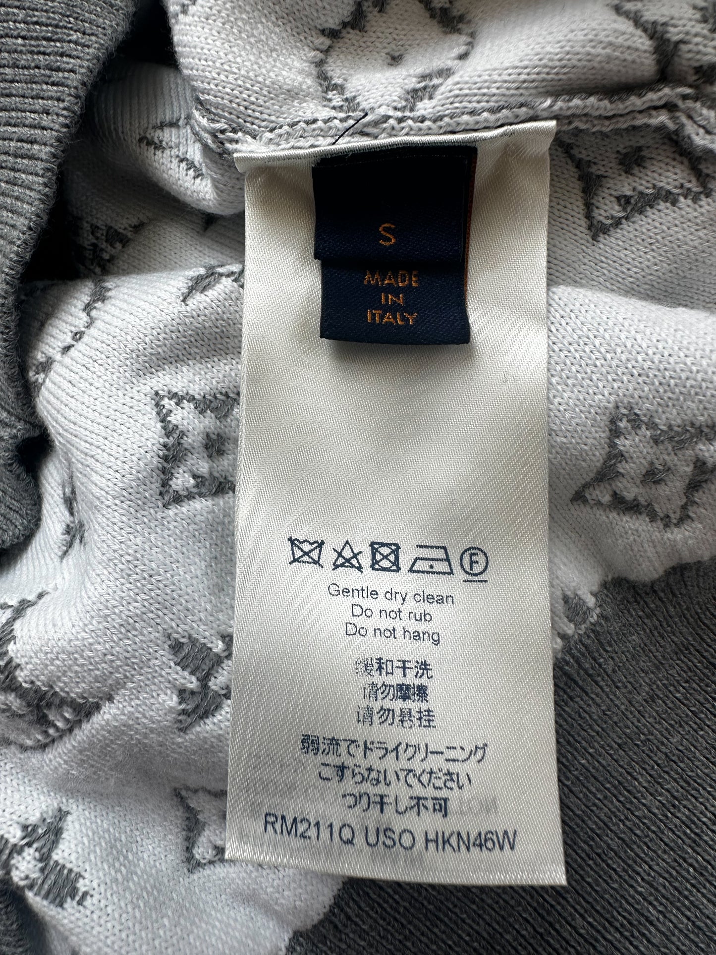Louis Vuitton Grey & White Monogram Gradient Sweater
