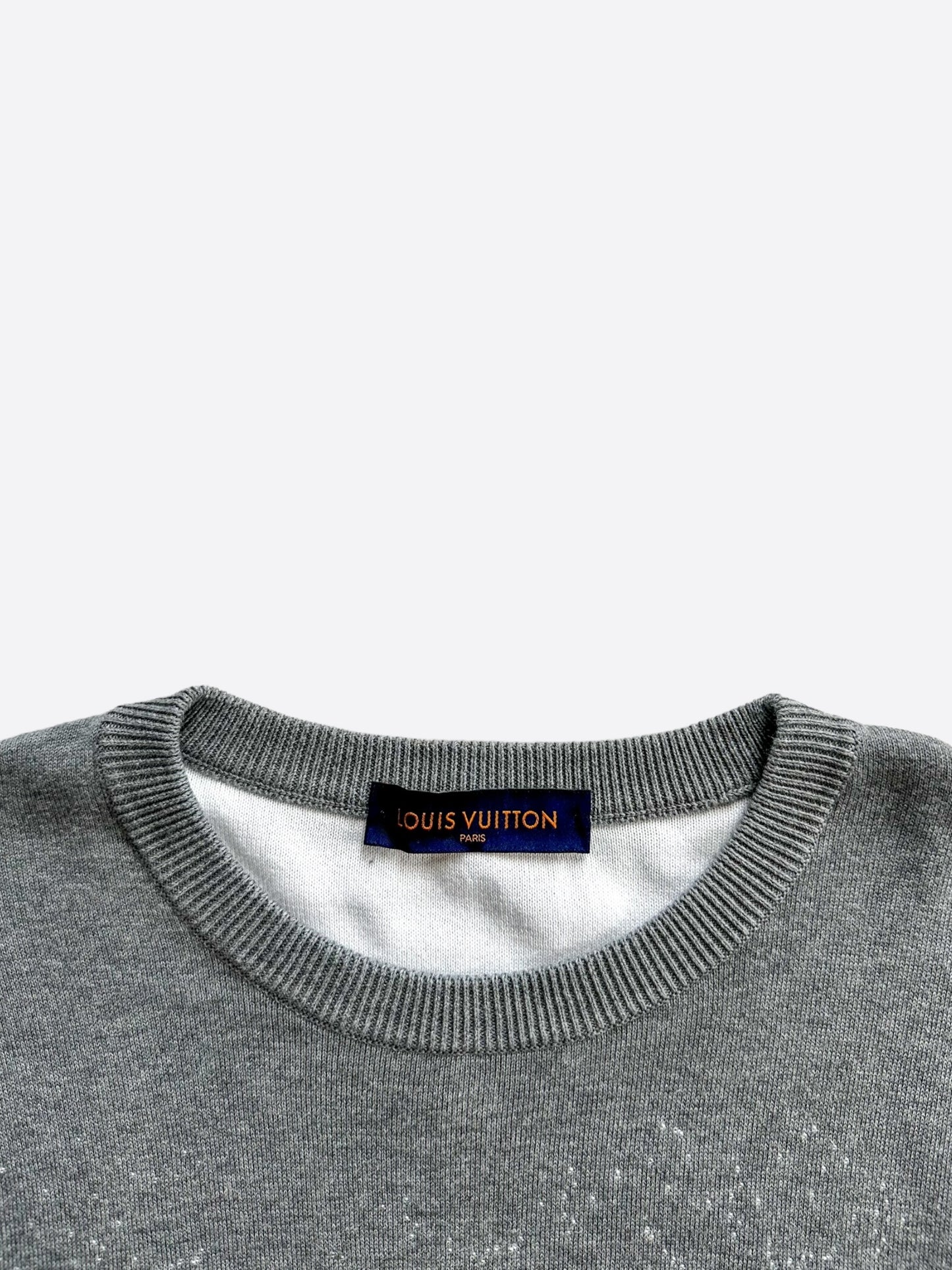 Louis Vuitton Grey & White Monogram Gradient Sweater