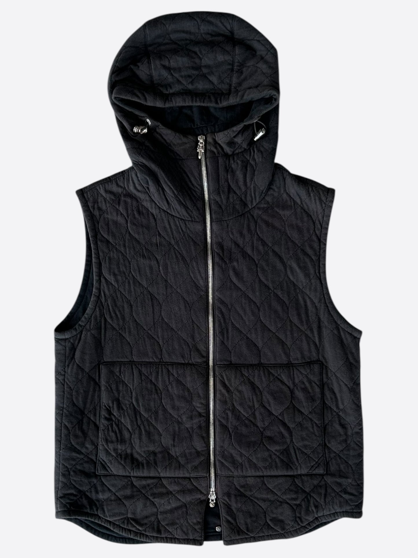 Chrome Hearts Black Hooded Vest