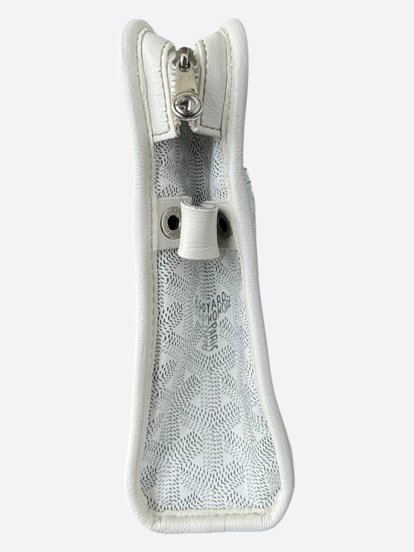 Goyard White Jouvence MM Toiletry Bag