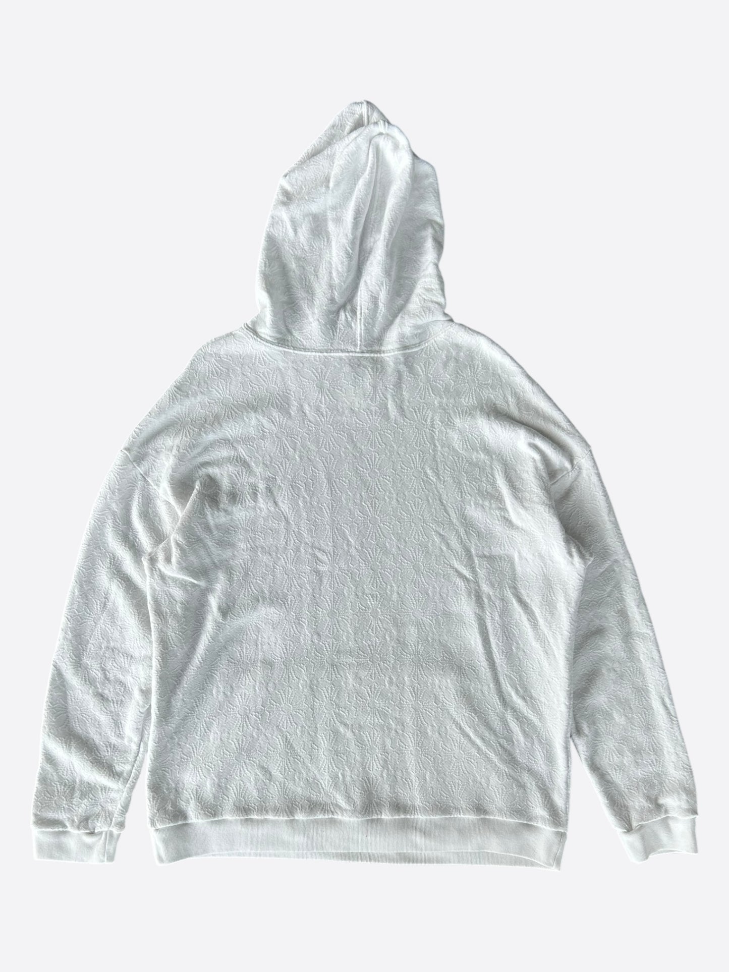 Chrome Hearts White Cross Jacquard Embroidered Hoodie