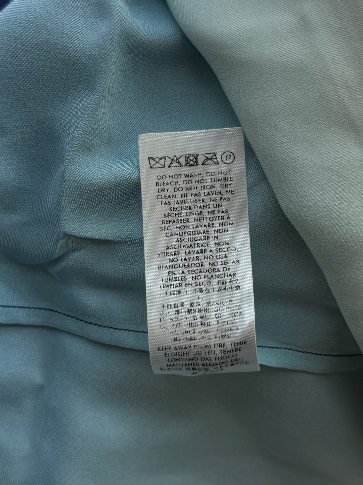 Casablance Blue Archway Place Vendome Graphic Button Up Shirt