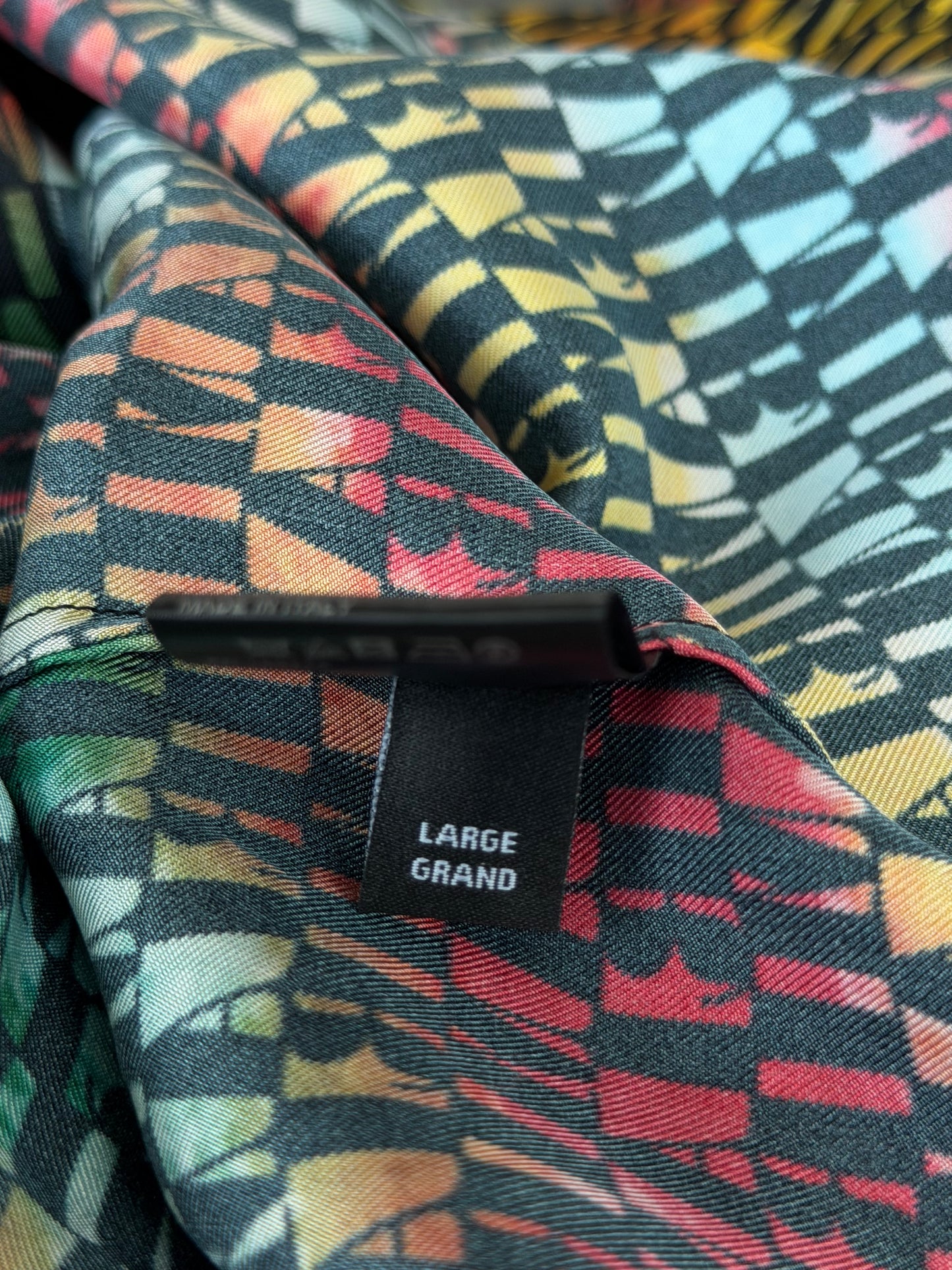 Amiri Multicolor Logo Silk Button Up Shirt