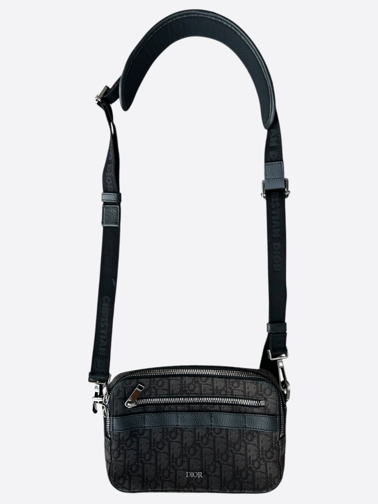 Dior Black Oblique Safari Messenger Bag