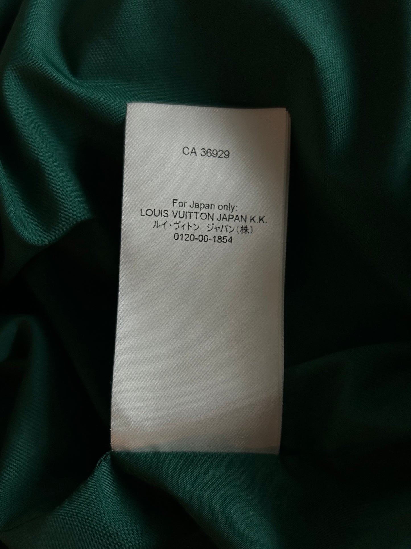Louis Vuitton Green & White Logo Coach Jacket