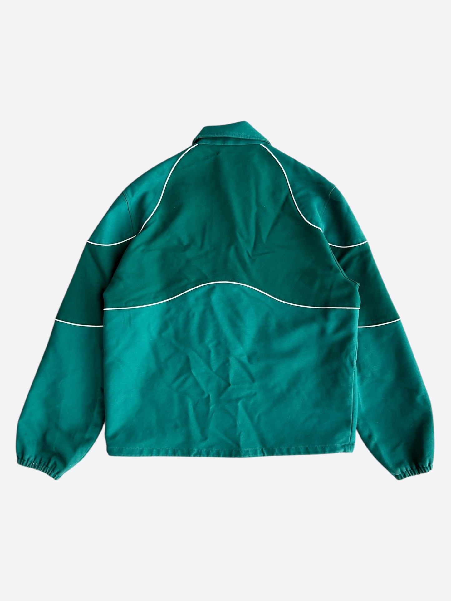 Louis Vuitton Green & White Logo Coach Jacket