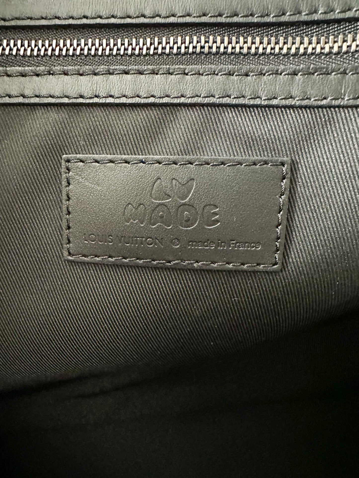 Louis Vuitton Nigo Grey Striped Monogram Keepall 55