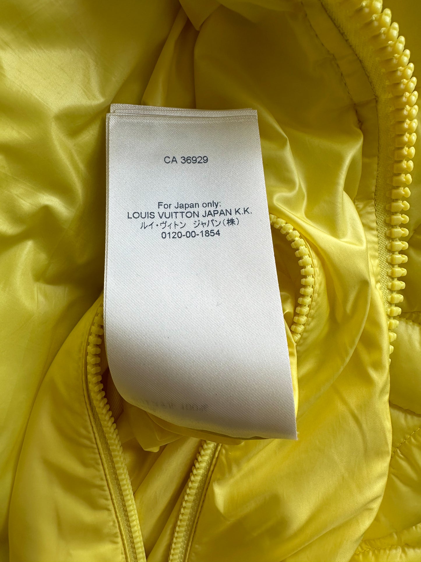 Louis Vuitton Yellow Flower Monogram Puffer Jacket
