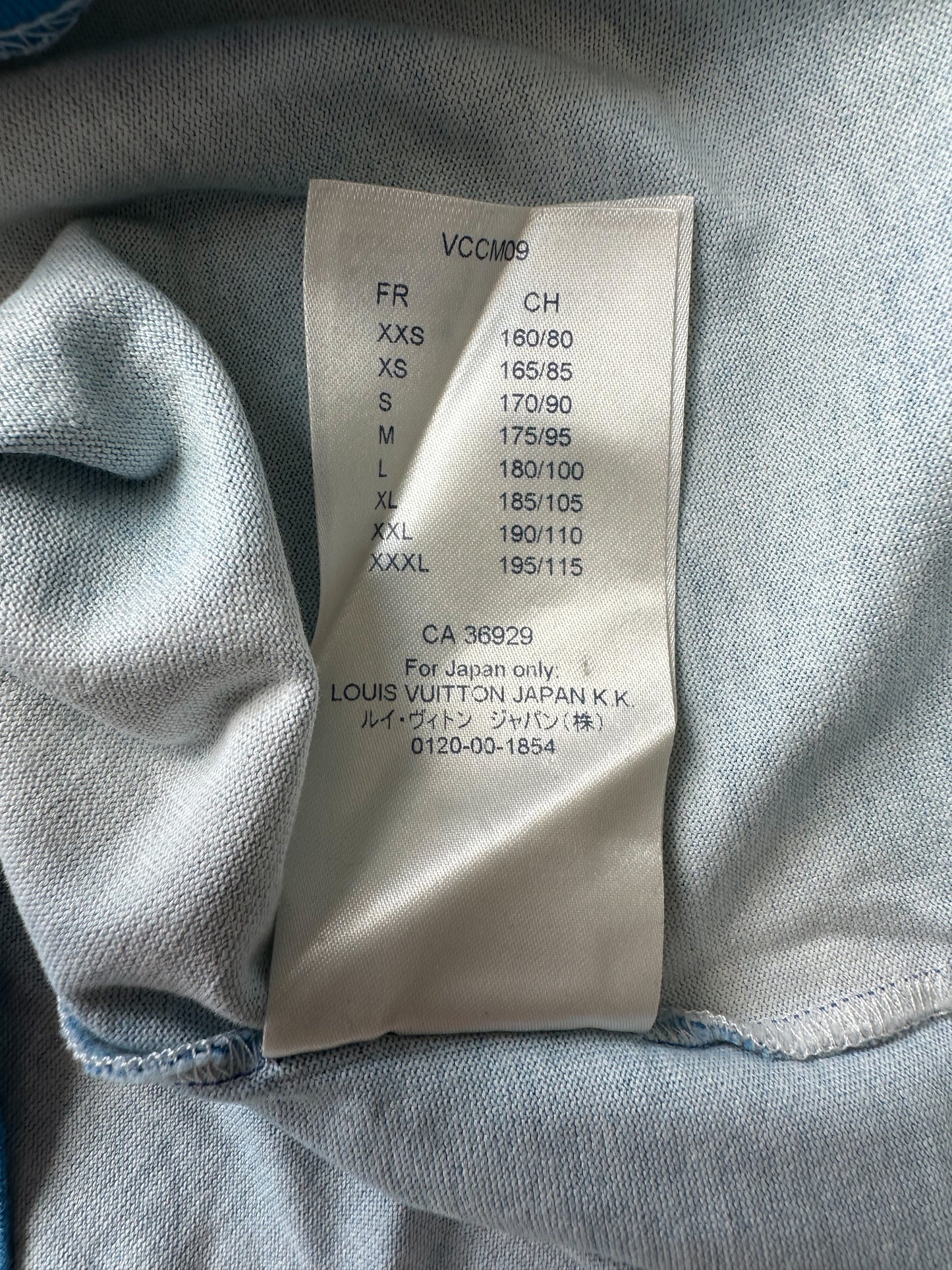 Louis Vuitton Blue & White Cloud Logo T-Shirt