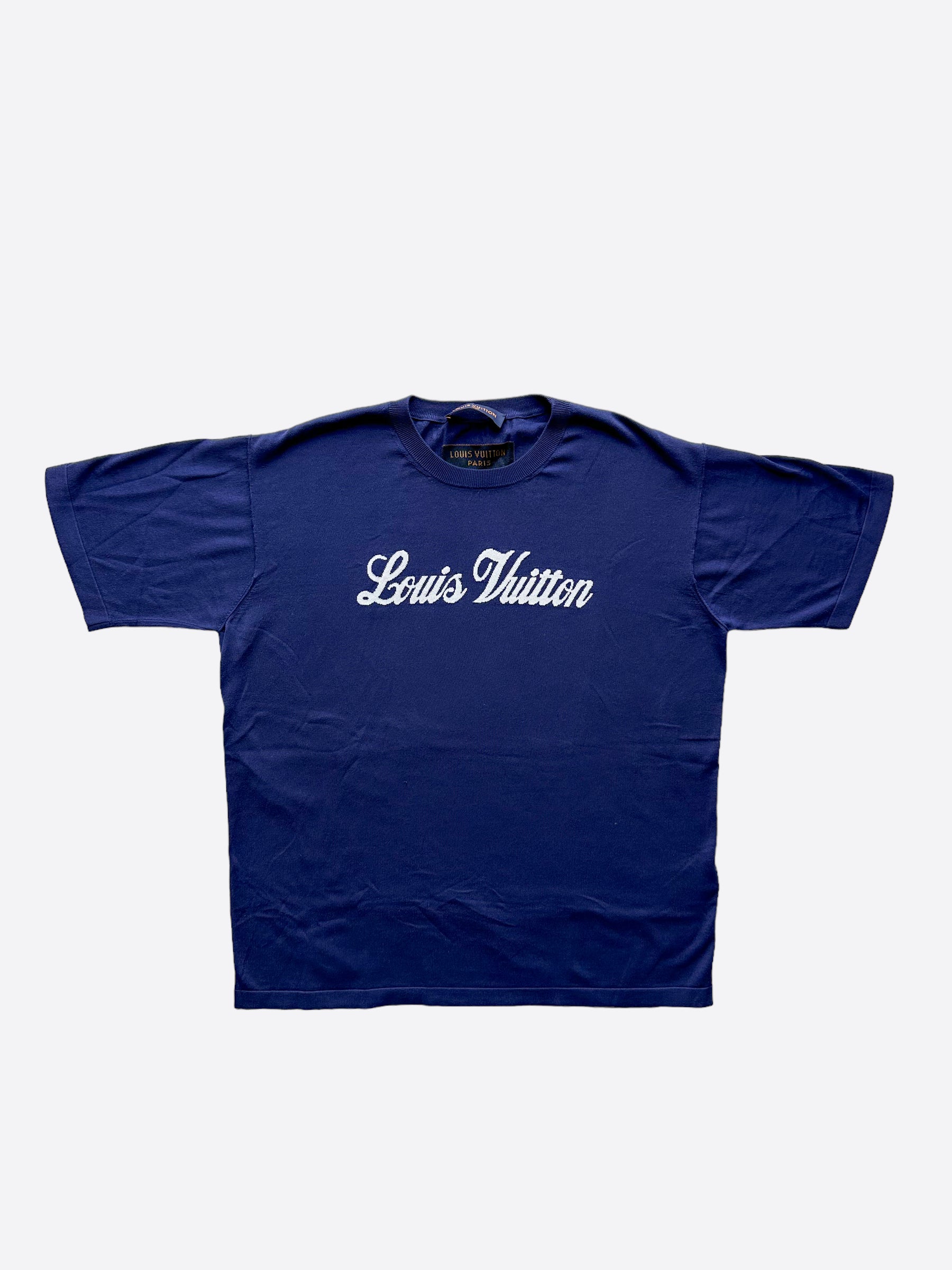 Louis Vuitton Blue & White Gradient Monogram T-Shirt