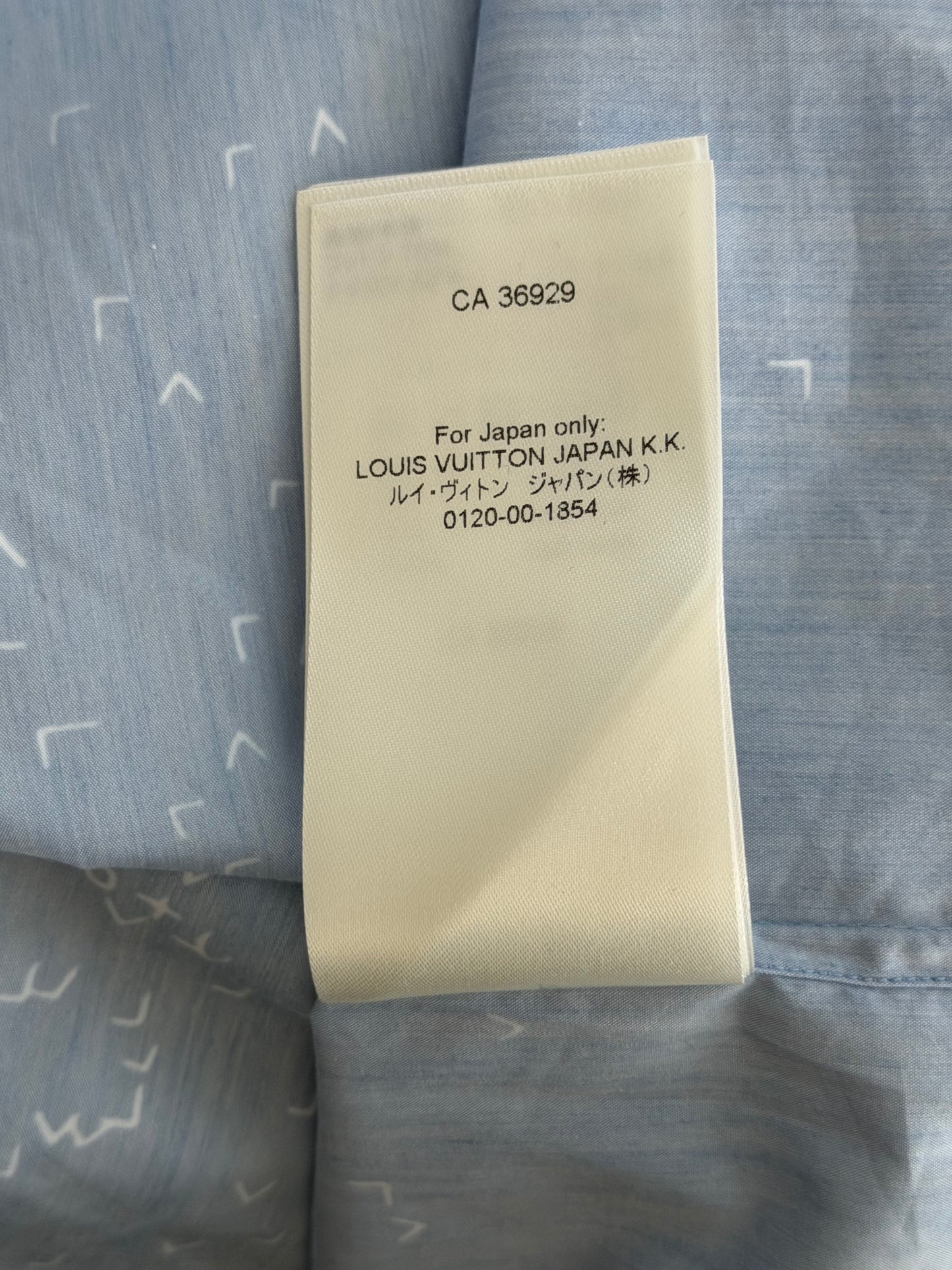 Louis Vuitton Blue LV Spread Damier Button Up Shirt