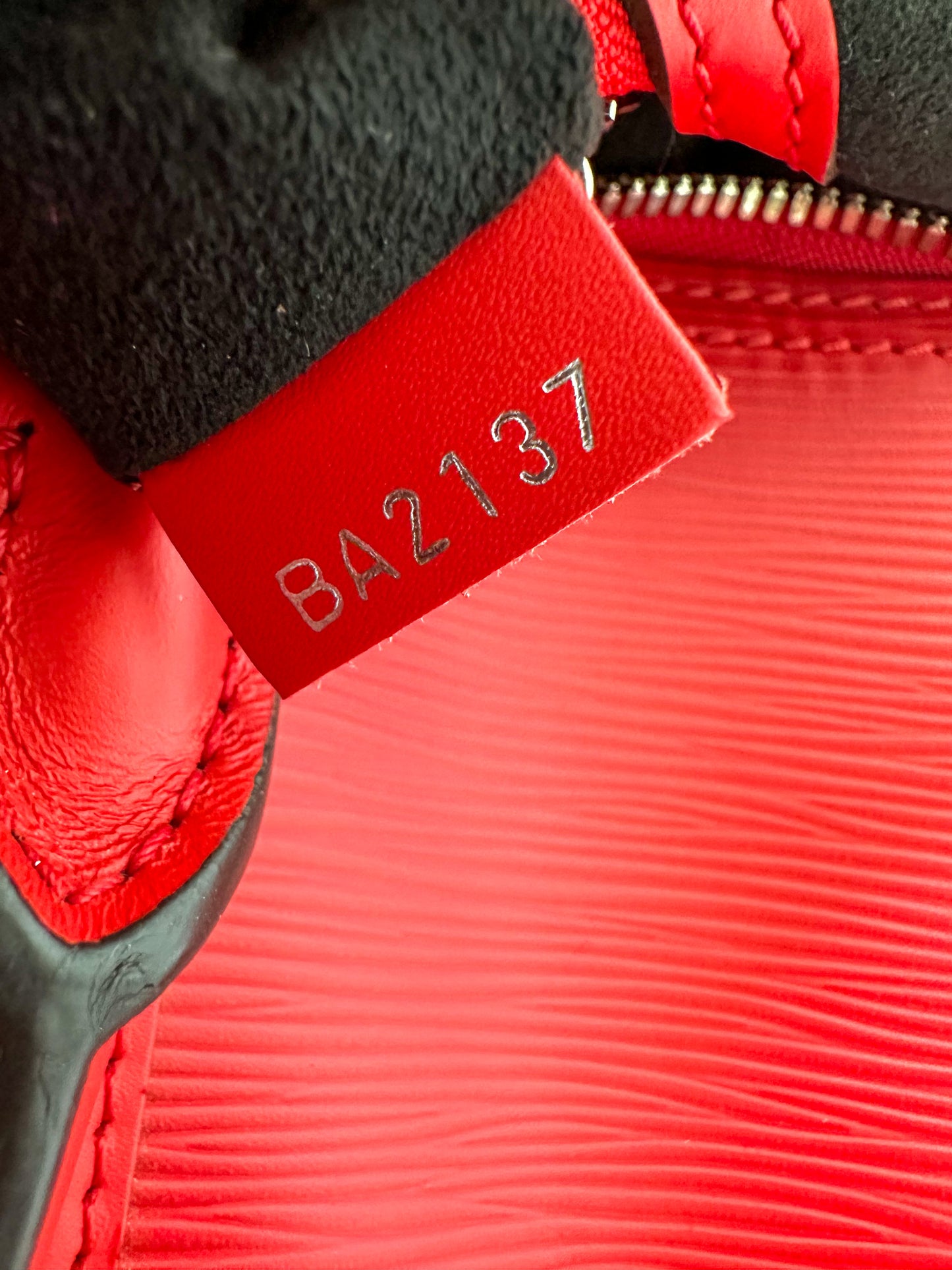 Louis Vuitton Supreme Red EPI Leather Keepall 45