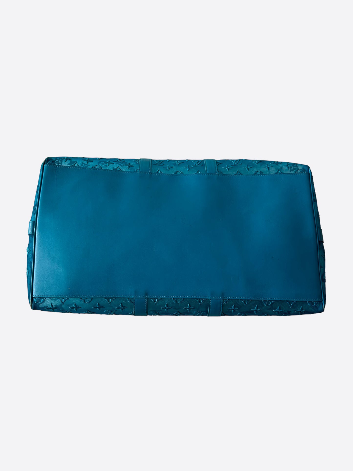 Louis Vuitton Blue Mesh Monogram Triangle Keepall 50