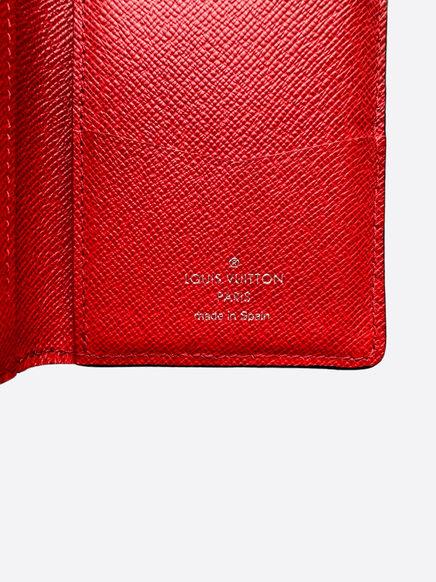 Louis Vuitton Supreme Red Pocket Organizer