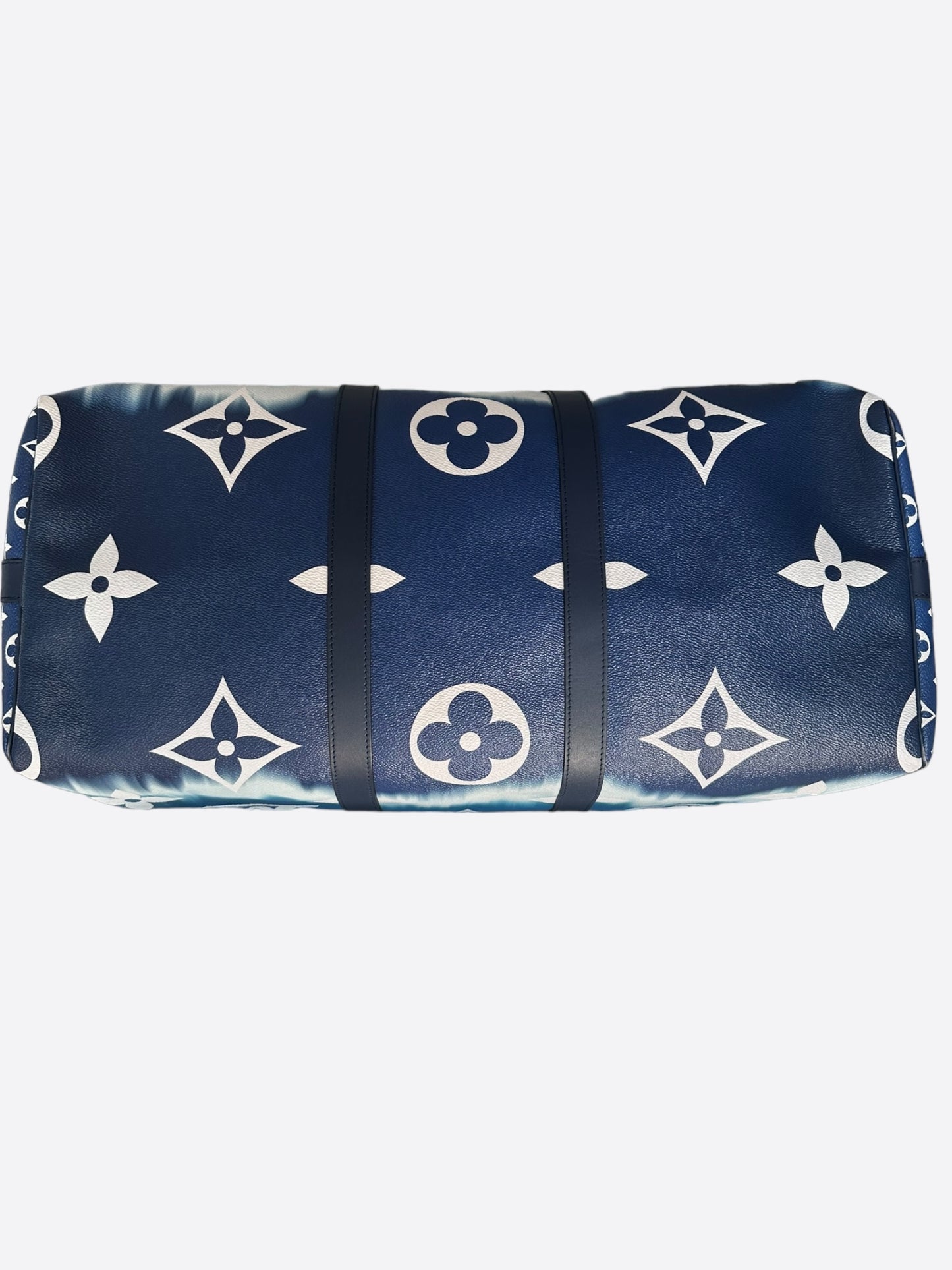 Louis Vuitton Blue & White Escale Monogram Keepall 50