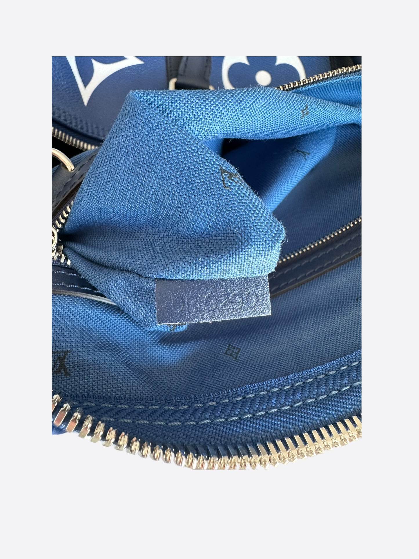 Louis Vuitton Blue & White Escale Monogram Keepall 50