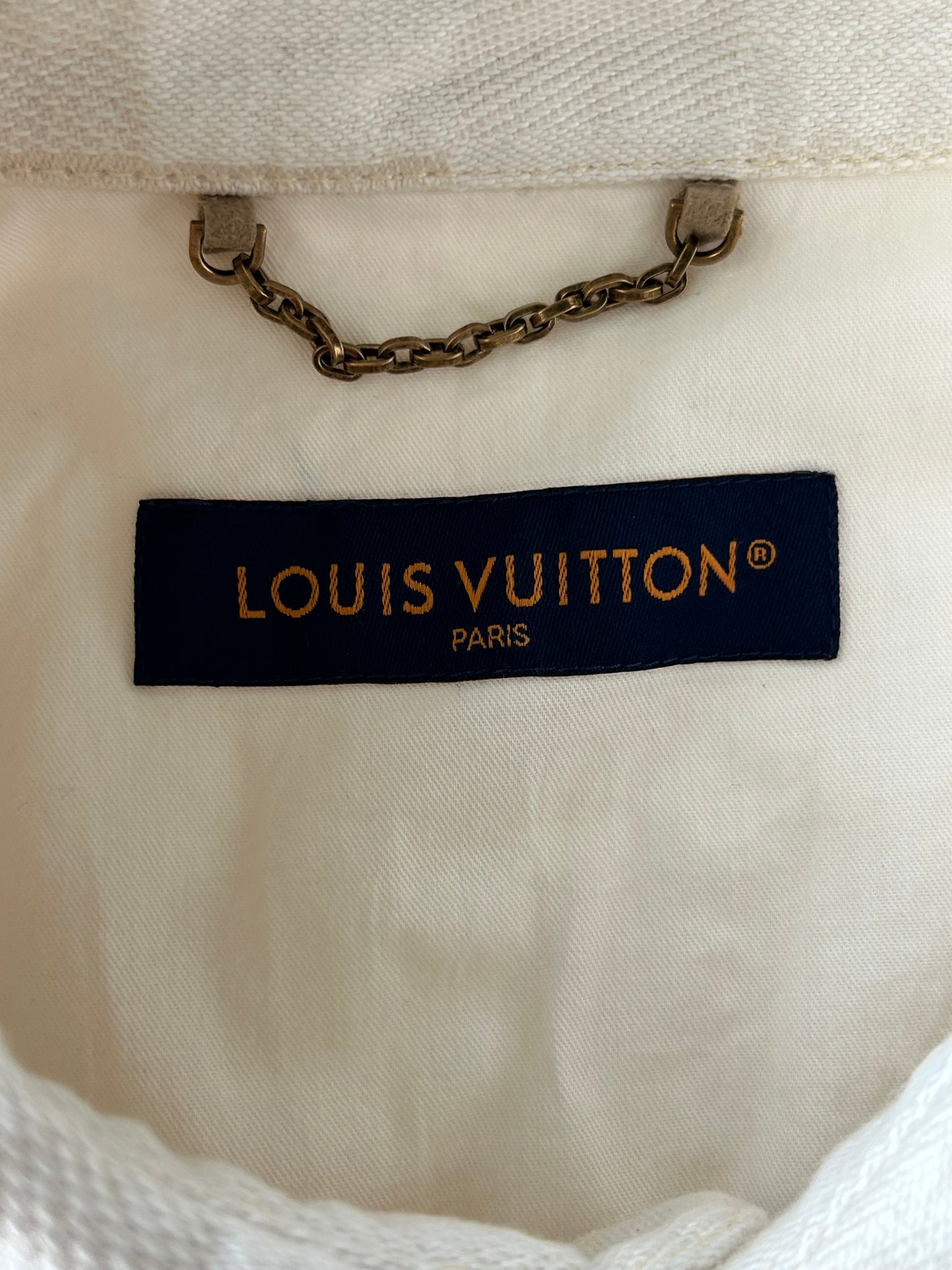 Louis Vuitton Beige Damoflage Button Up Shirt