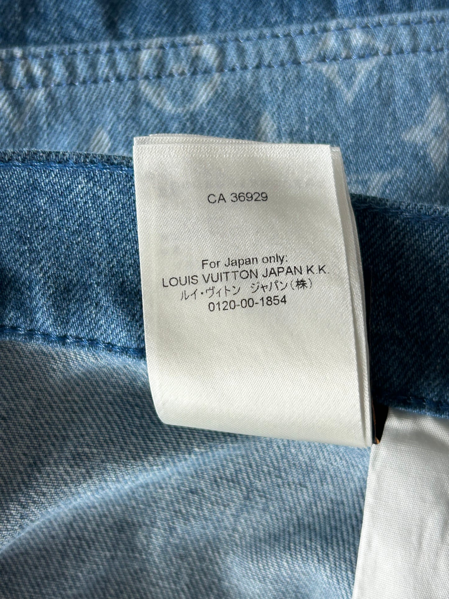 Louis Vuitton Blue Monogram Patchwork Denim Shorts