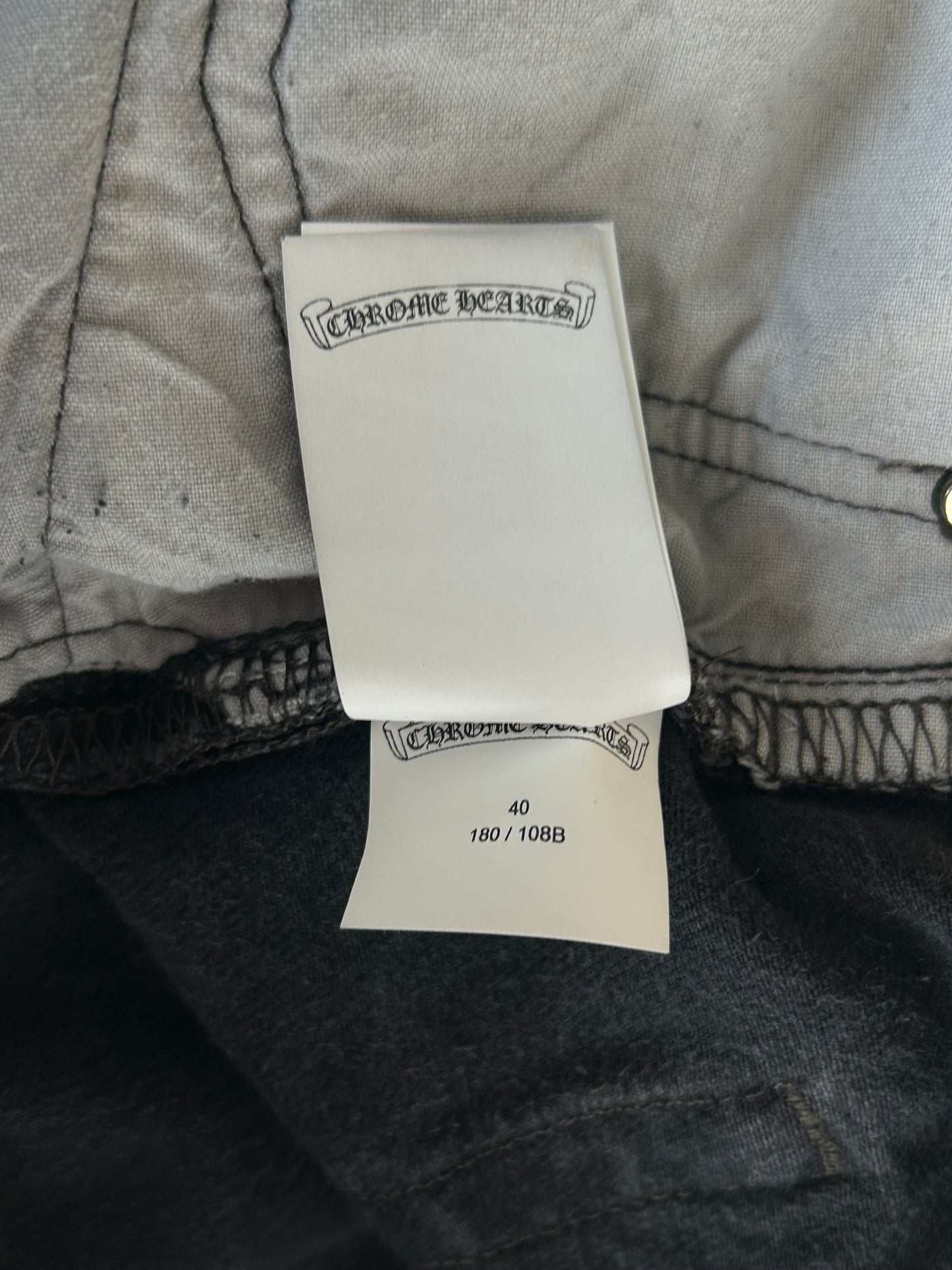 Chrome Hearts Levi's London Exclusive Black & Blue Cross Patch Jeans