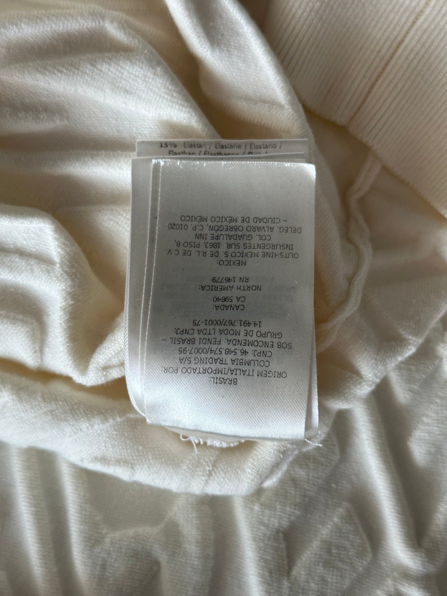 Fendi Cream Repeat Logo Sweater