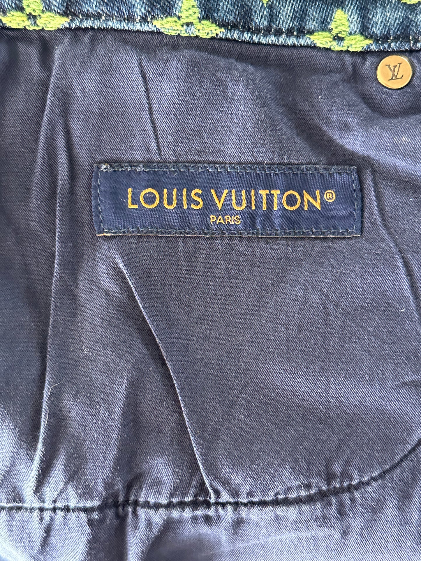 Louis Vuitton Blue Rainbow Monogram Denim Shorts