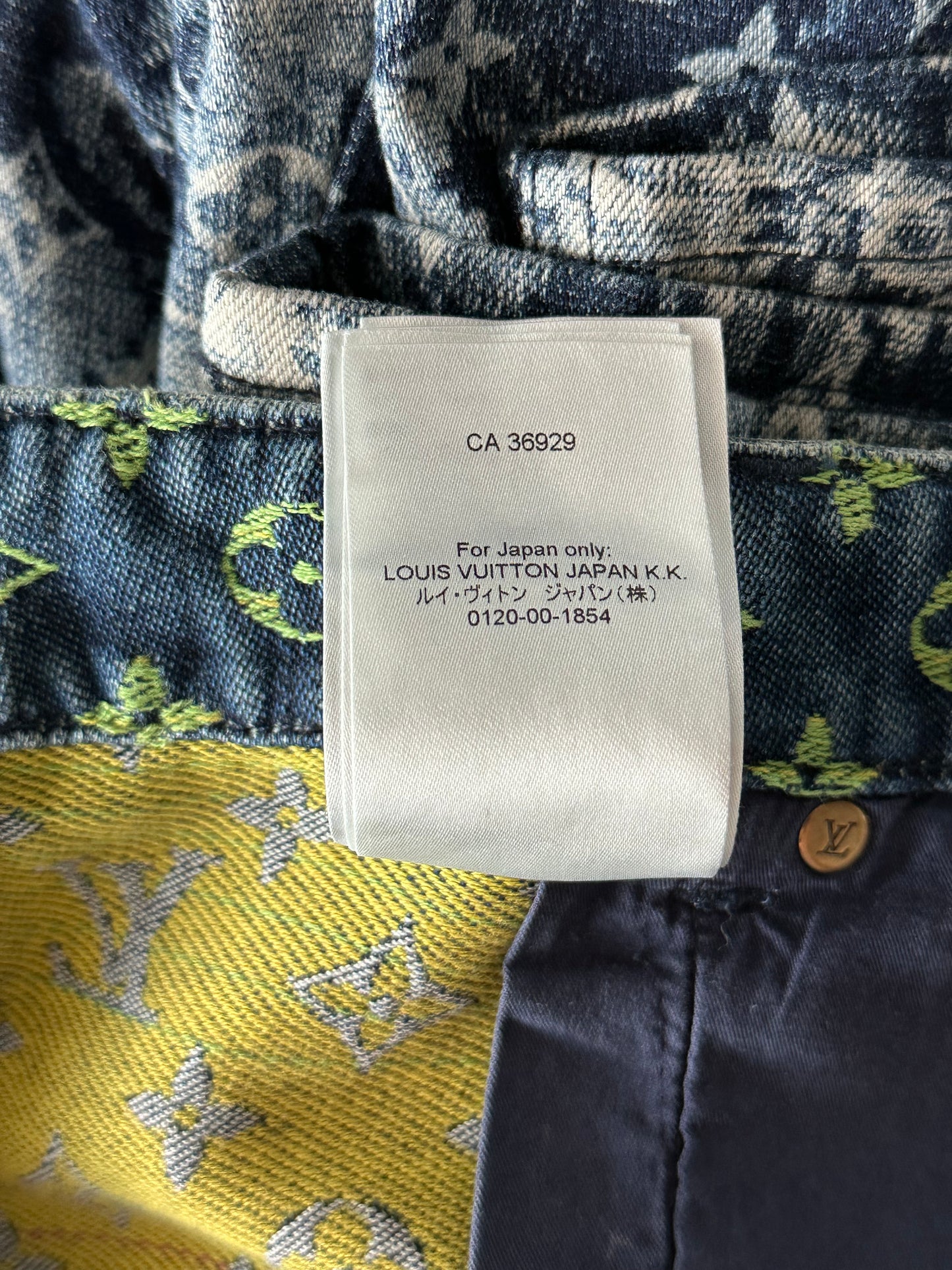 Louis Vuitton Blue Rainbow Monogram Denim Shorts