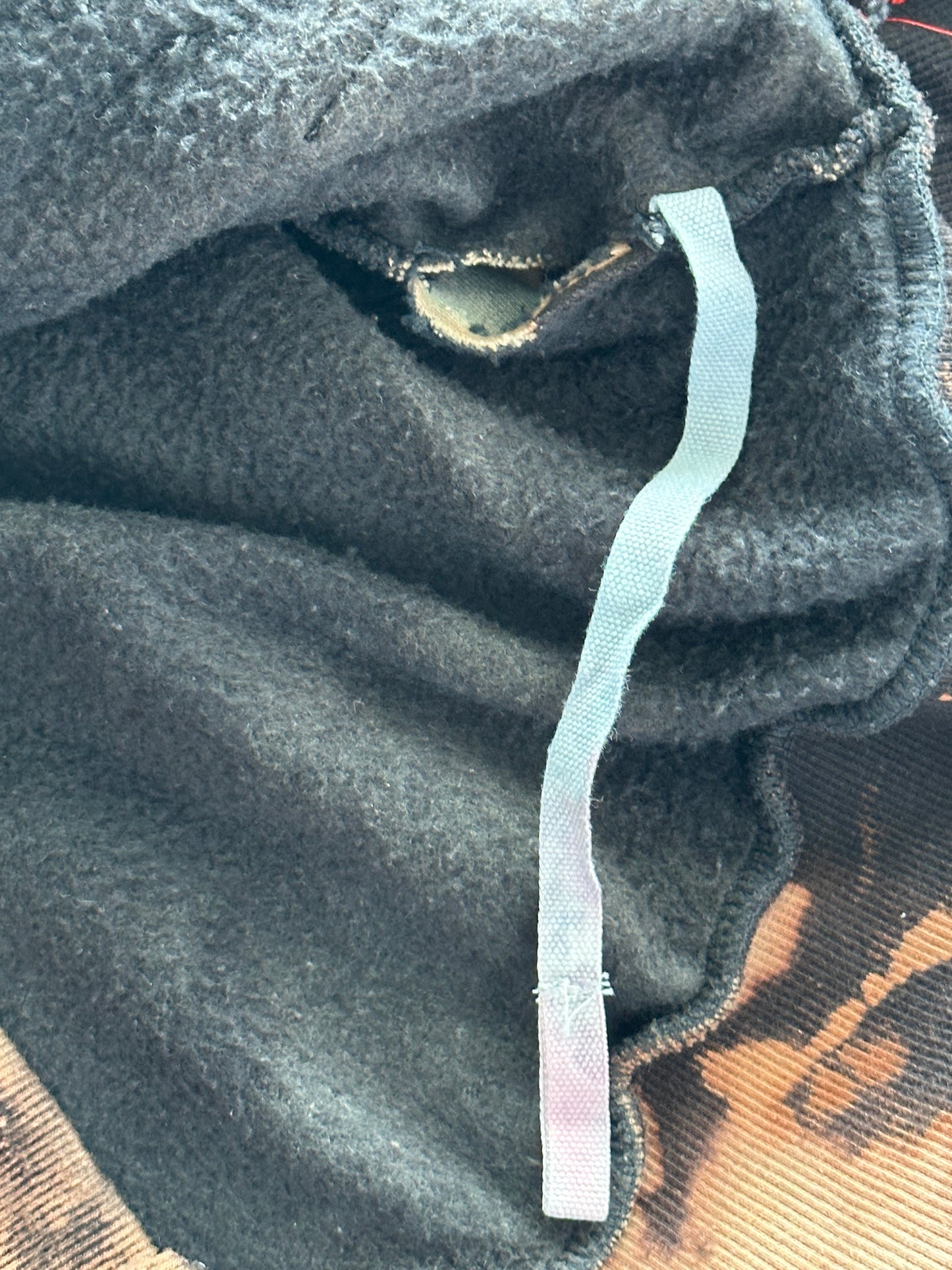 Chrome Hearts Off-White CVTVLIST Black Tie-Dye Bleached Hoodie