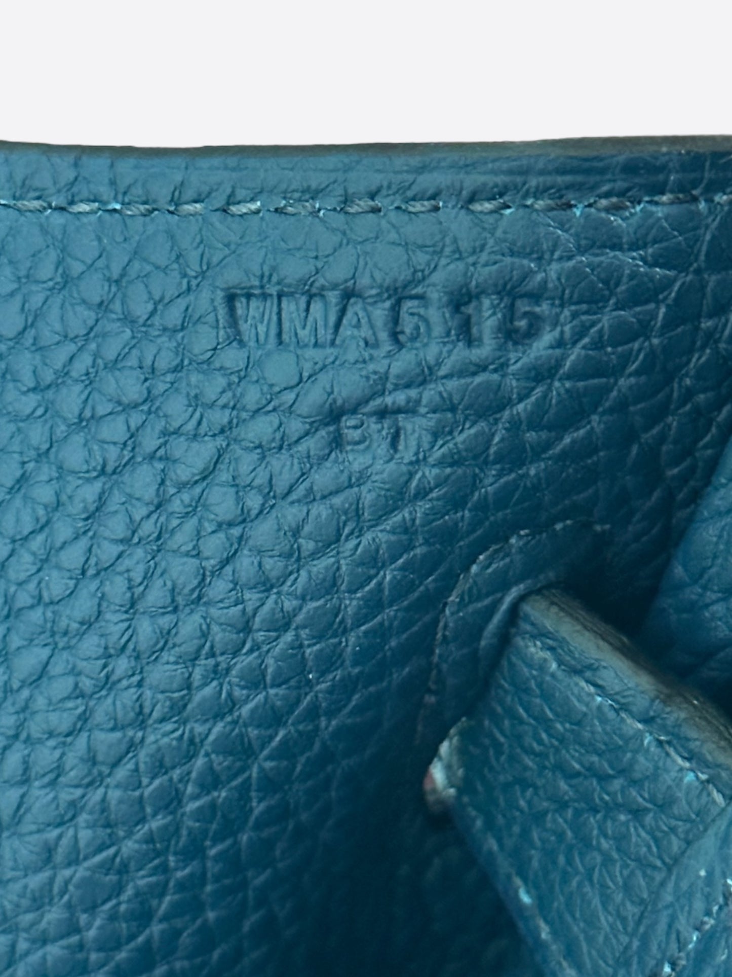 Hermes Blue Thalassa Blue Canvas & Togo Hac Birkin 40
