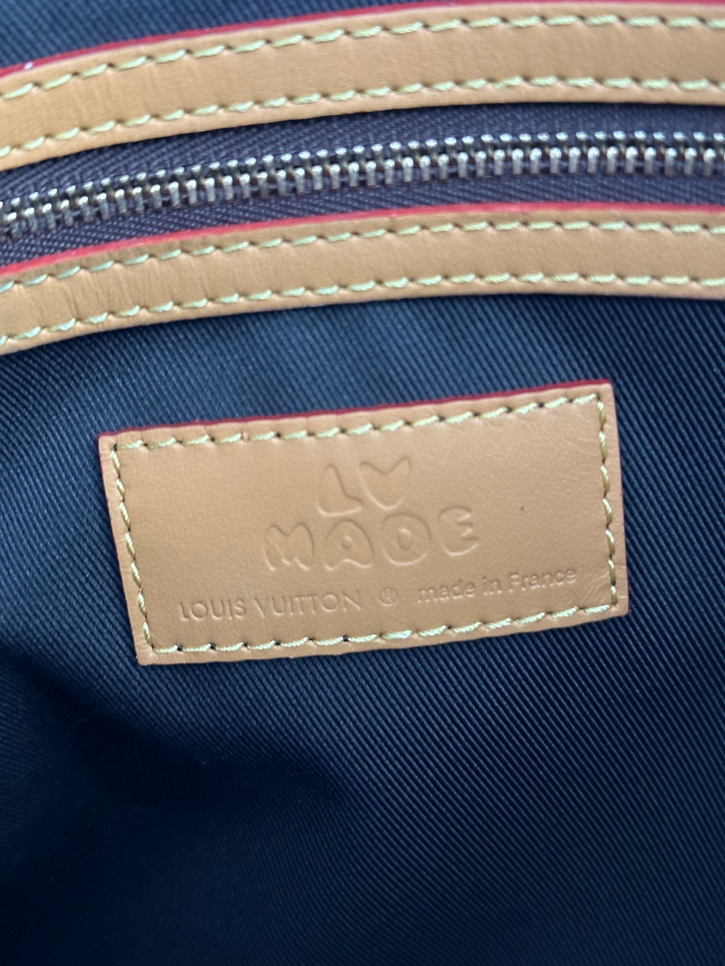 Louis Vuitton Nigo Brown Striped Monogram Keepall 50