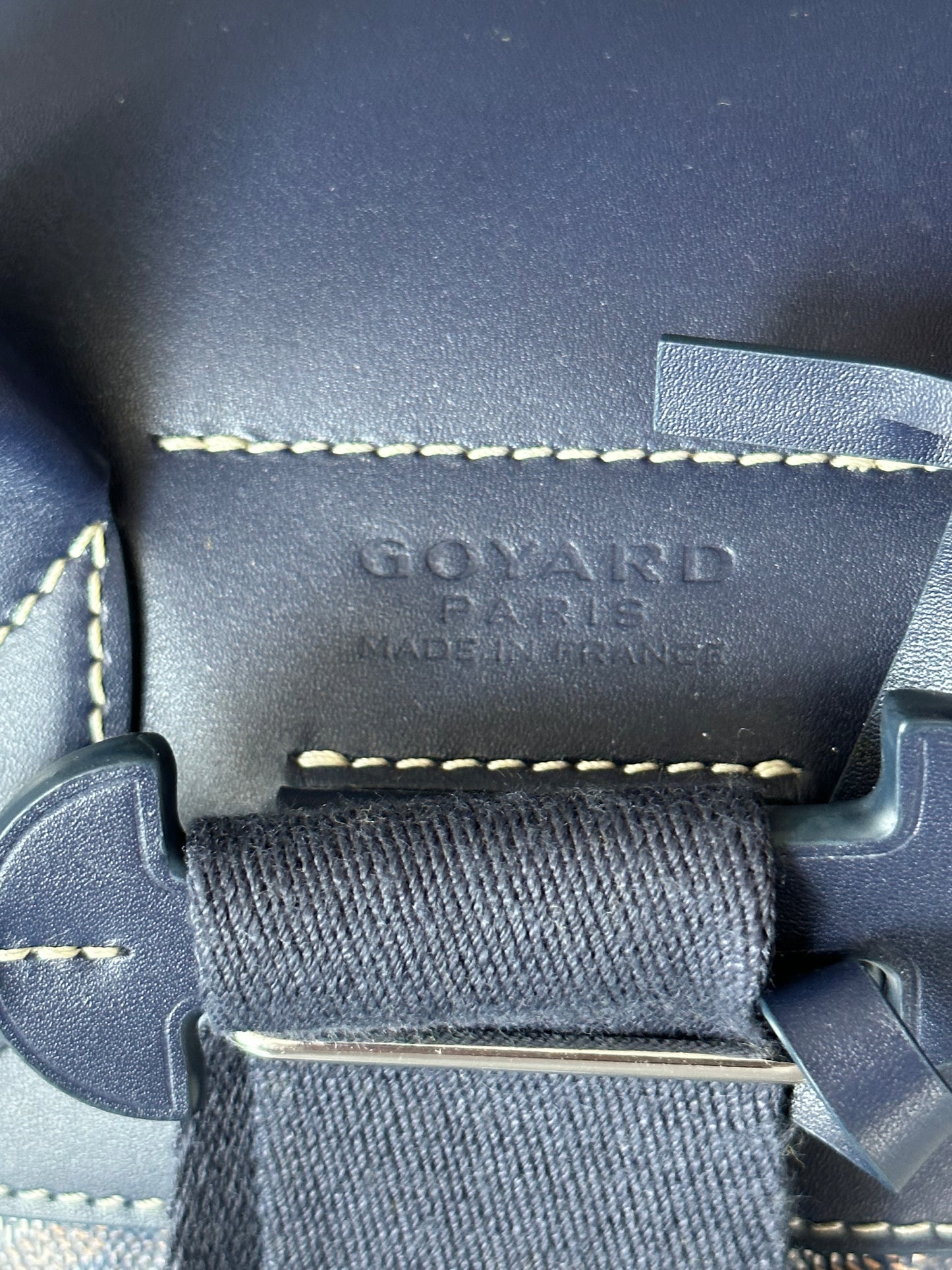 Goyard Navy Alpin Backpack