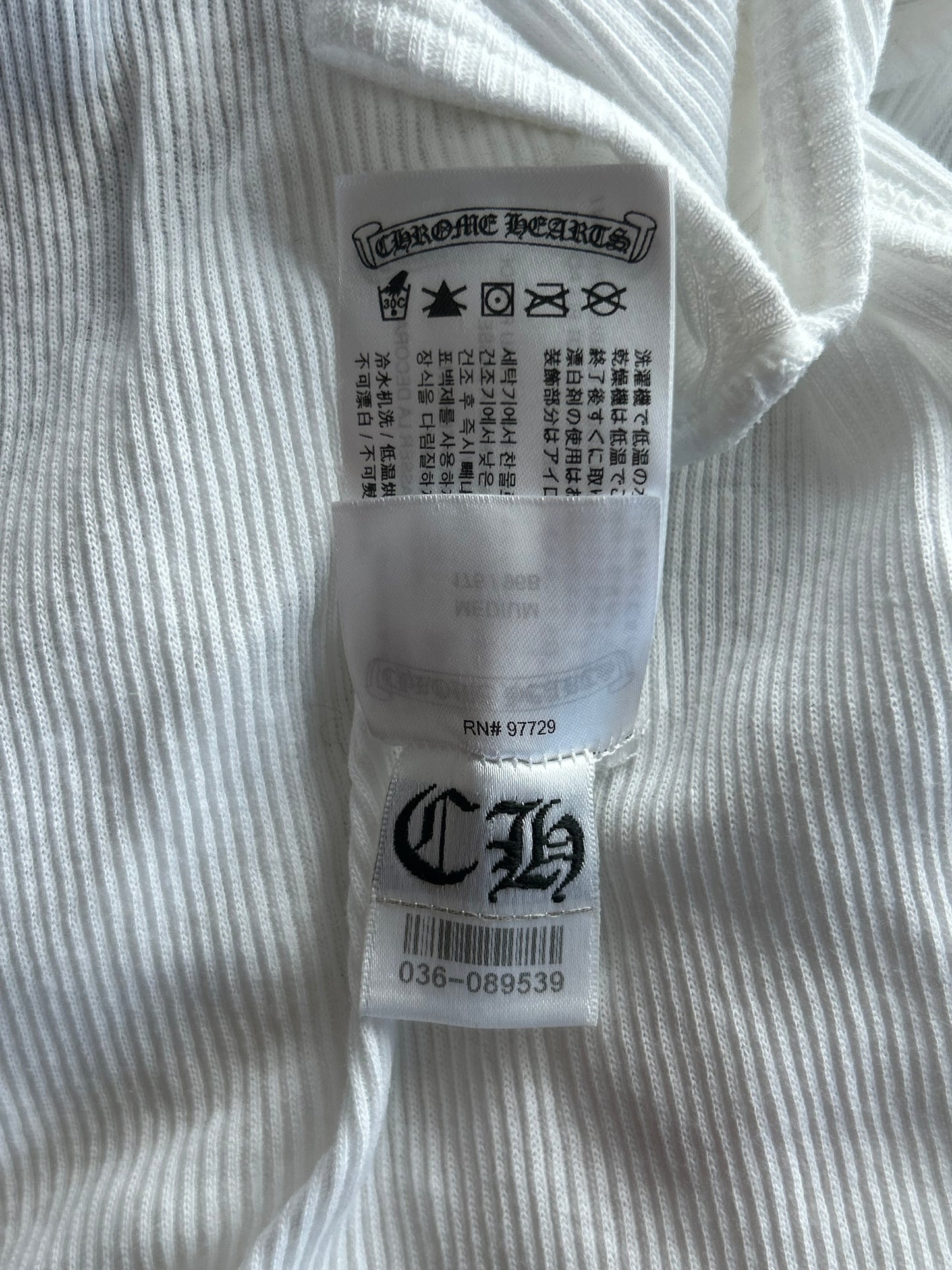Chrome Hearts White & Pink T-Bar Logo Tank Top