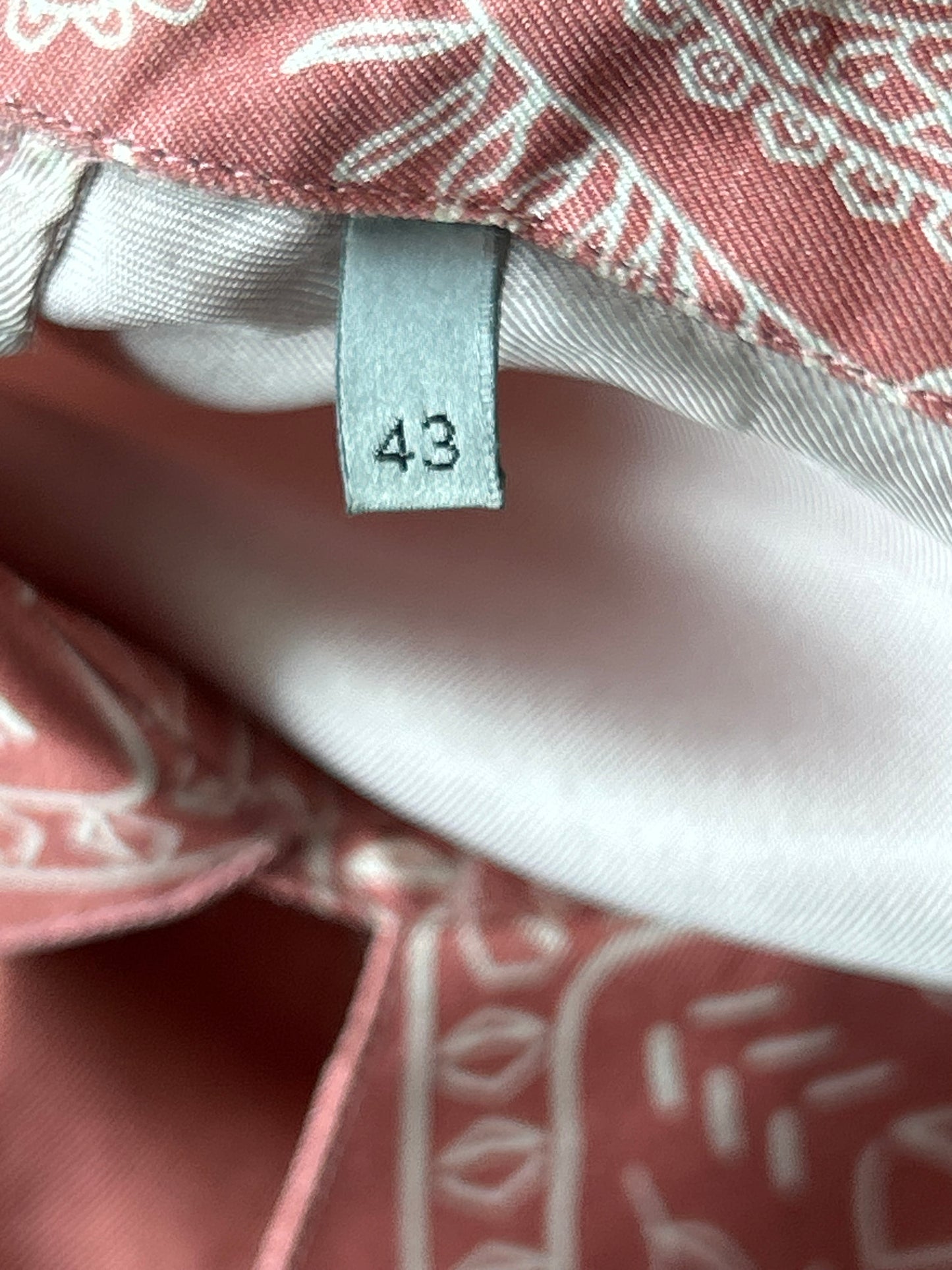 Dior Cactus Jack Pink Paisley Bandana Print Silk Button Up Shirt