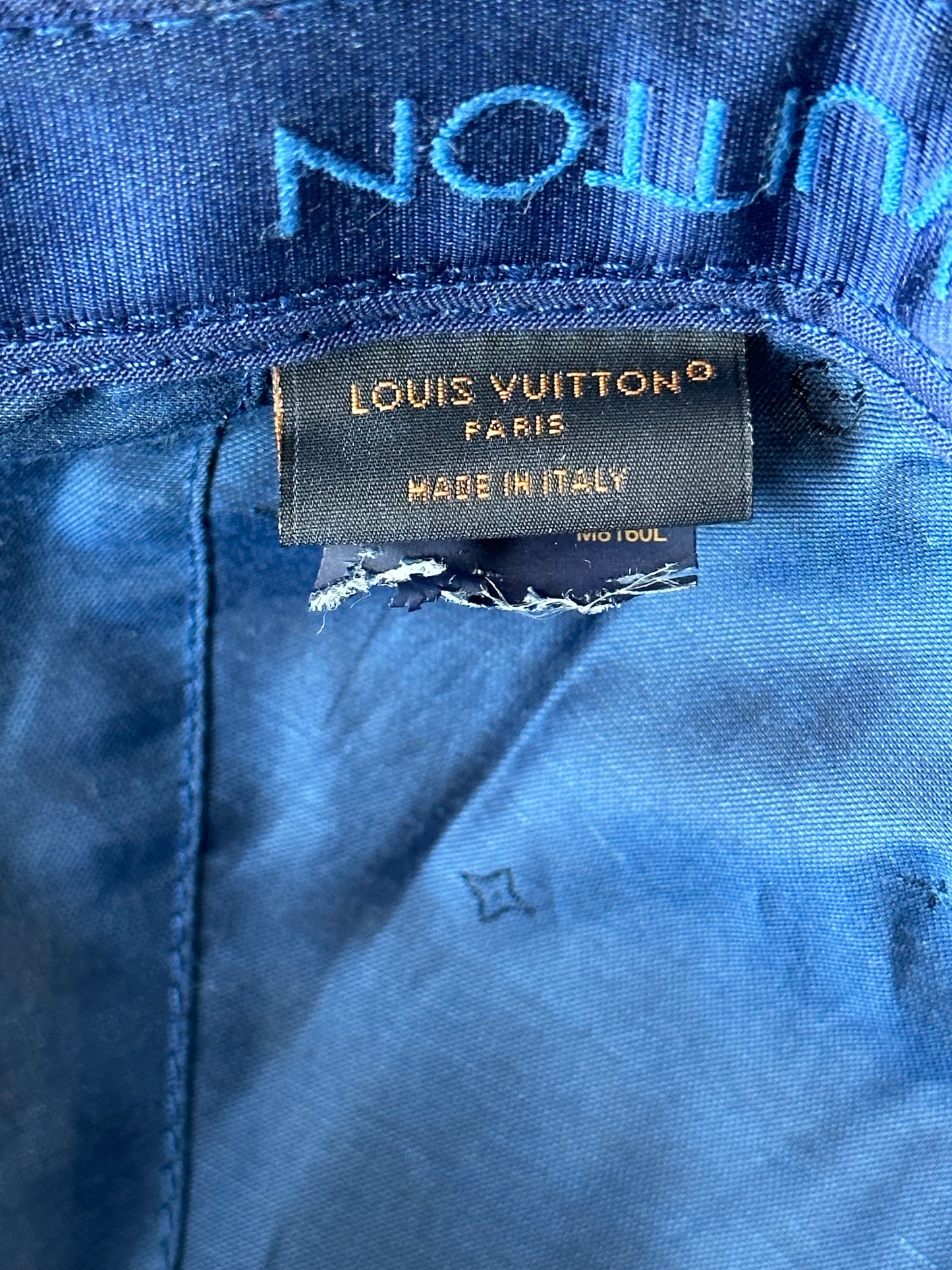 Louis Vuitton White & Blue Rainbow Hat