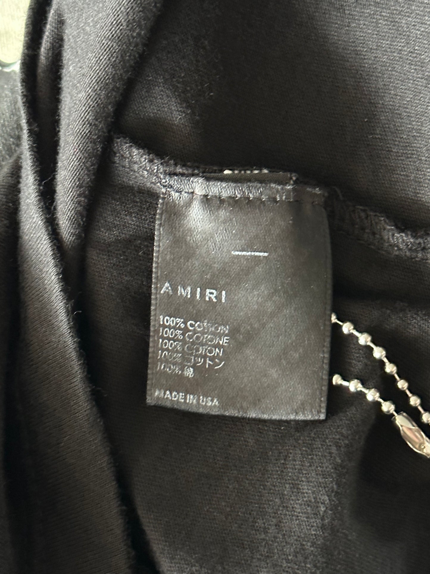 Amiri Holt Renfrew Black & White Hockey Logo T-Shirt