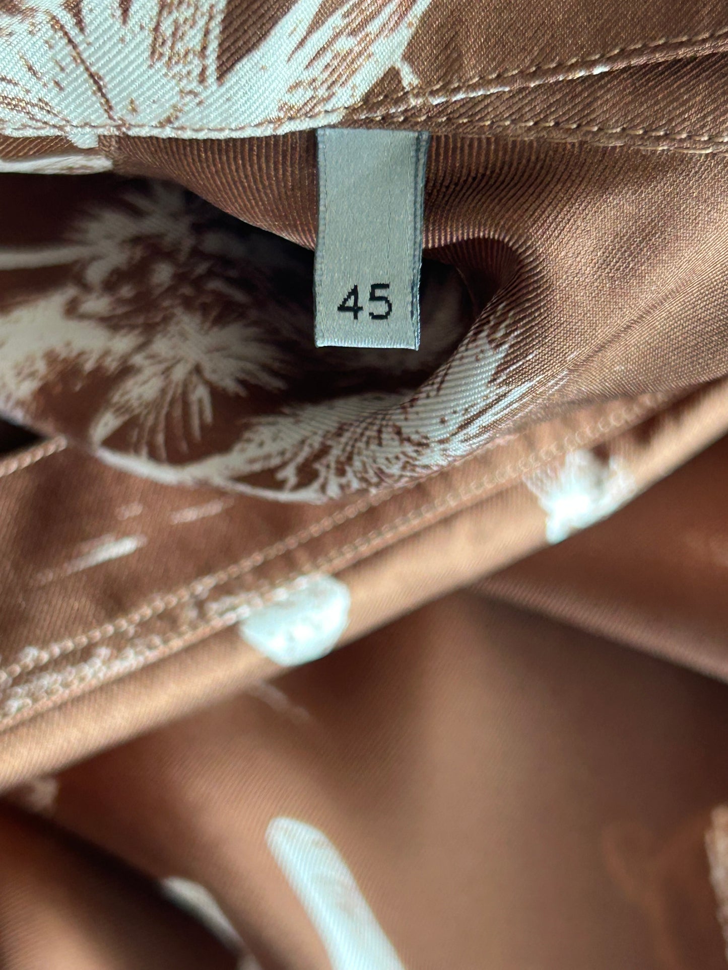 Dior Cactus Jack Brown & White Desert Print Silk Button Up Shirt