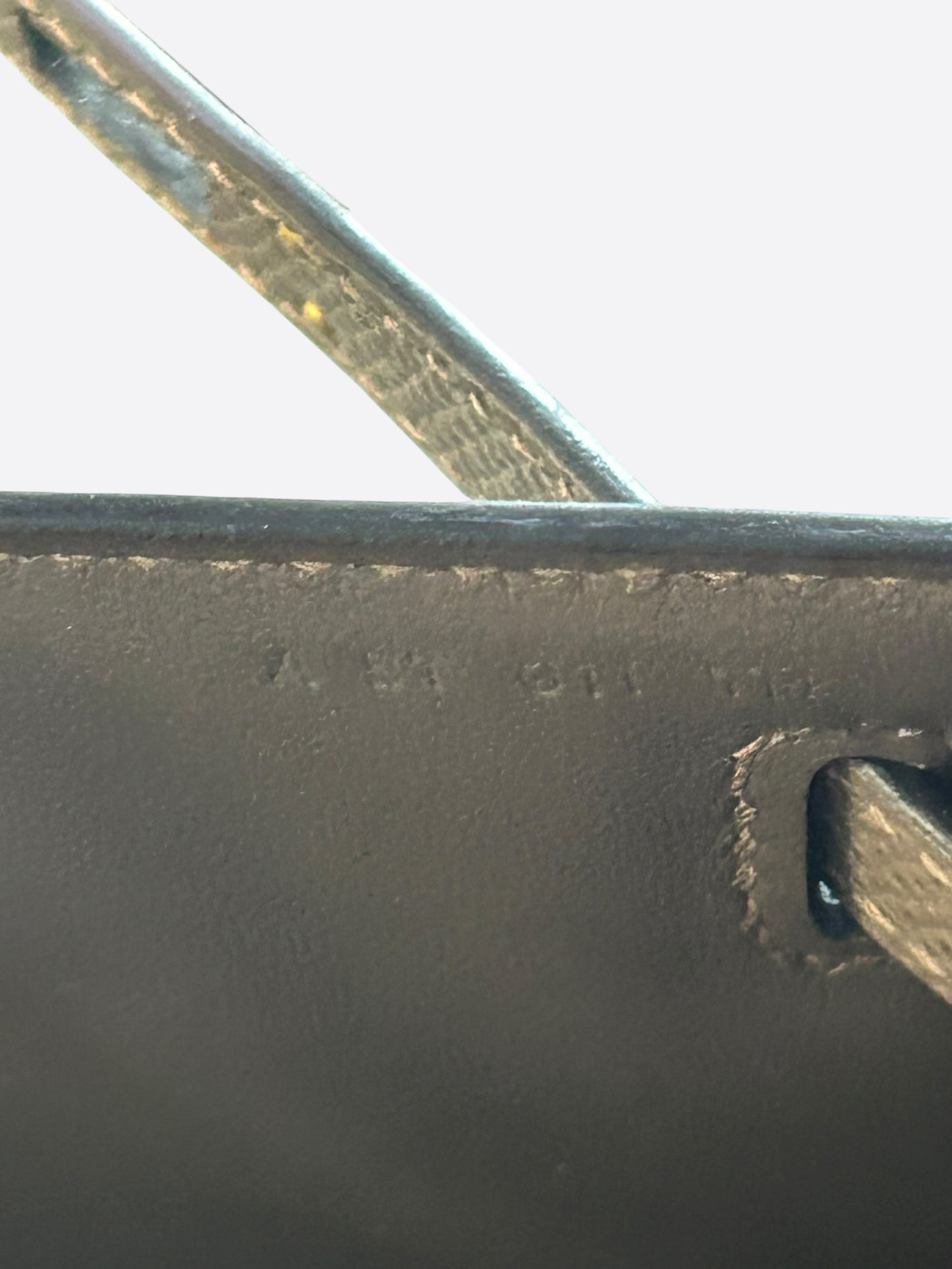 Hermes Grey Epsom & Gold Hardware Kelly Pochette