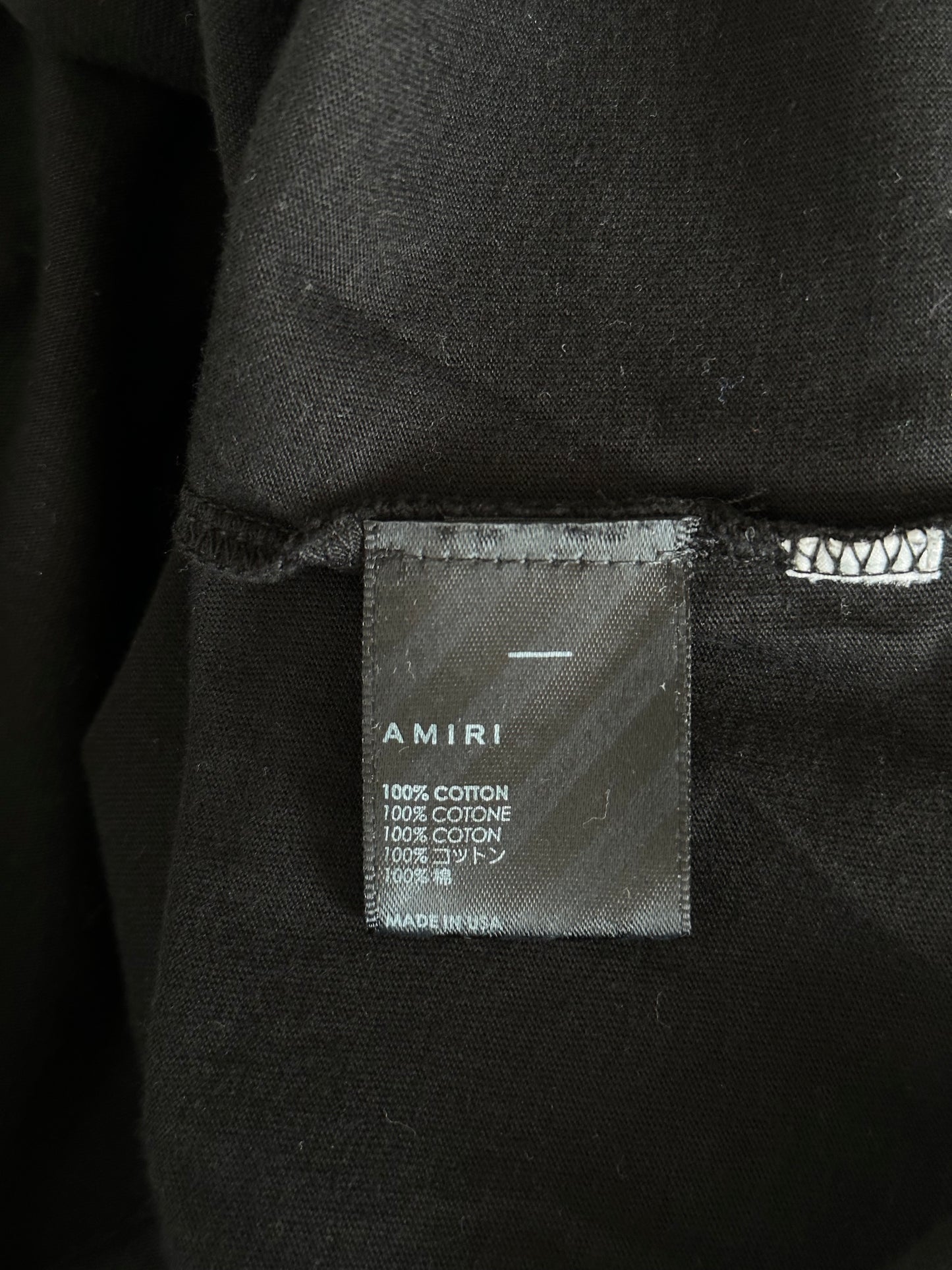 Amiri Black Gradient Bones T-Shirt