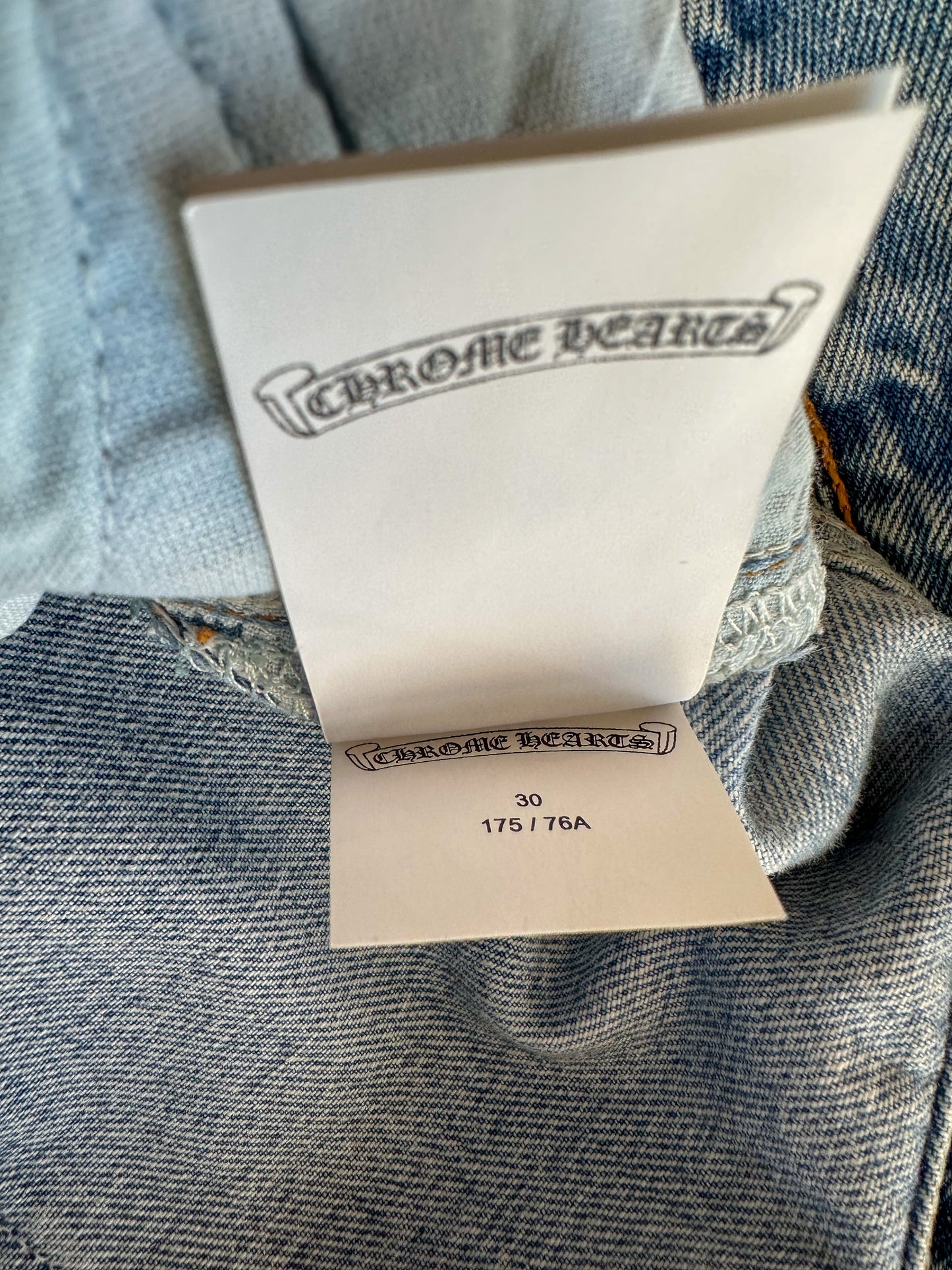 Chrome Hearts Levis Blue Cross Patch Jeans